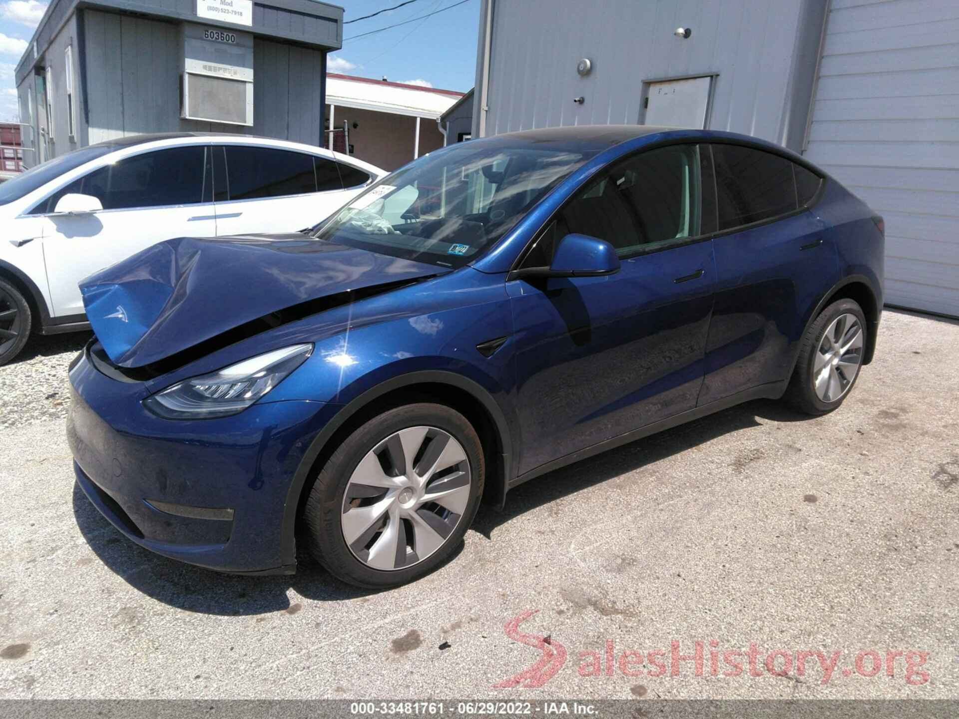 5YJYGDEE7MF074551 2021 TESLA MODEL Y