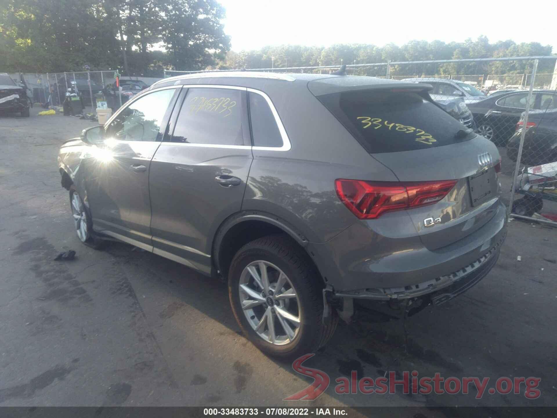 WA1EECF34M1072291 2021 AUDI Q3