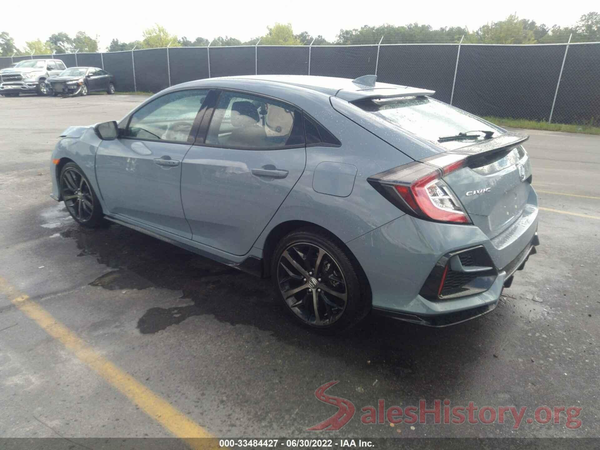 SHHFK7H44MU231350 2021 HONDA CIVIC HATCHBACK