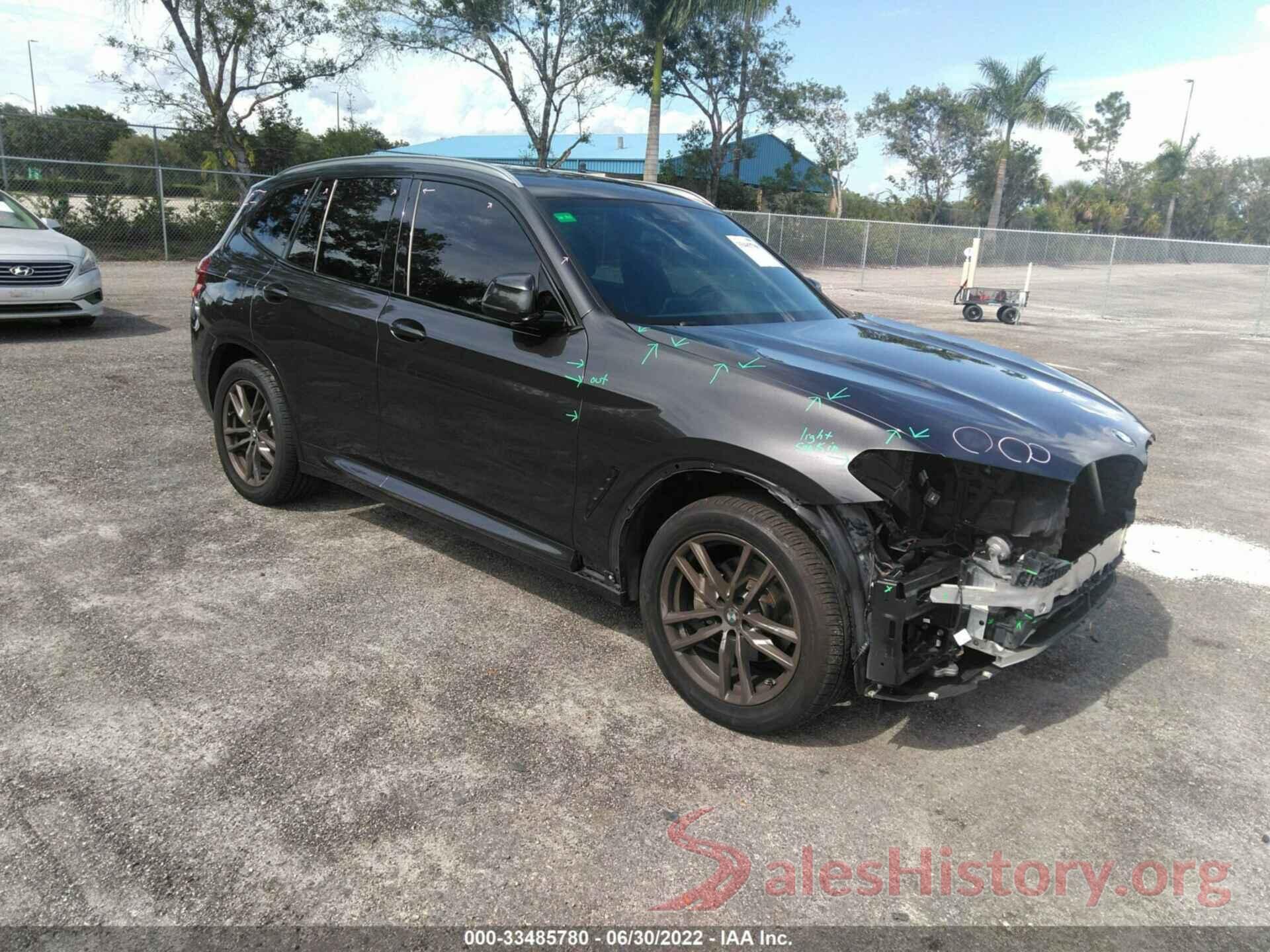 5UXTR7C5XKLF33043 2019 BMW X3