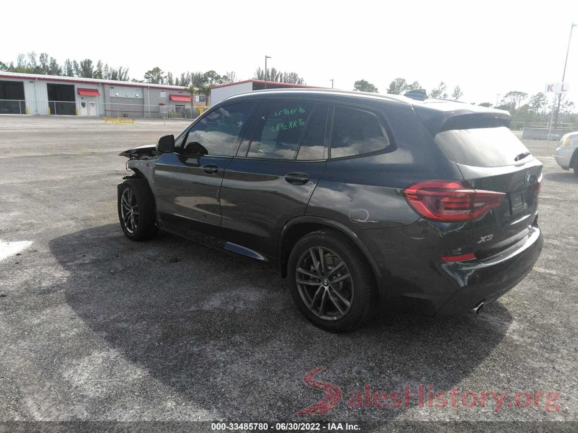 5UXTR7C5XKLF33043 2019 BMW X3