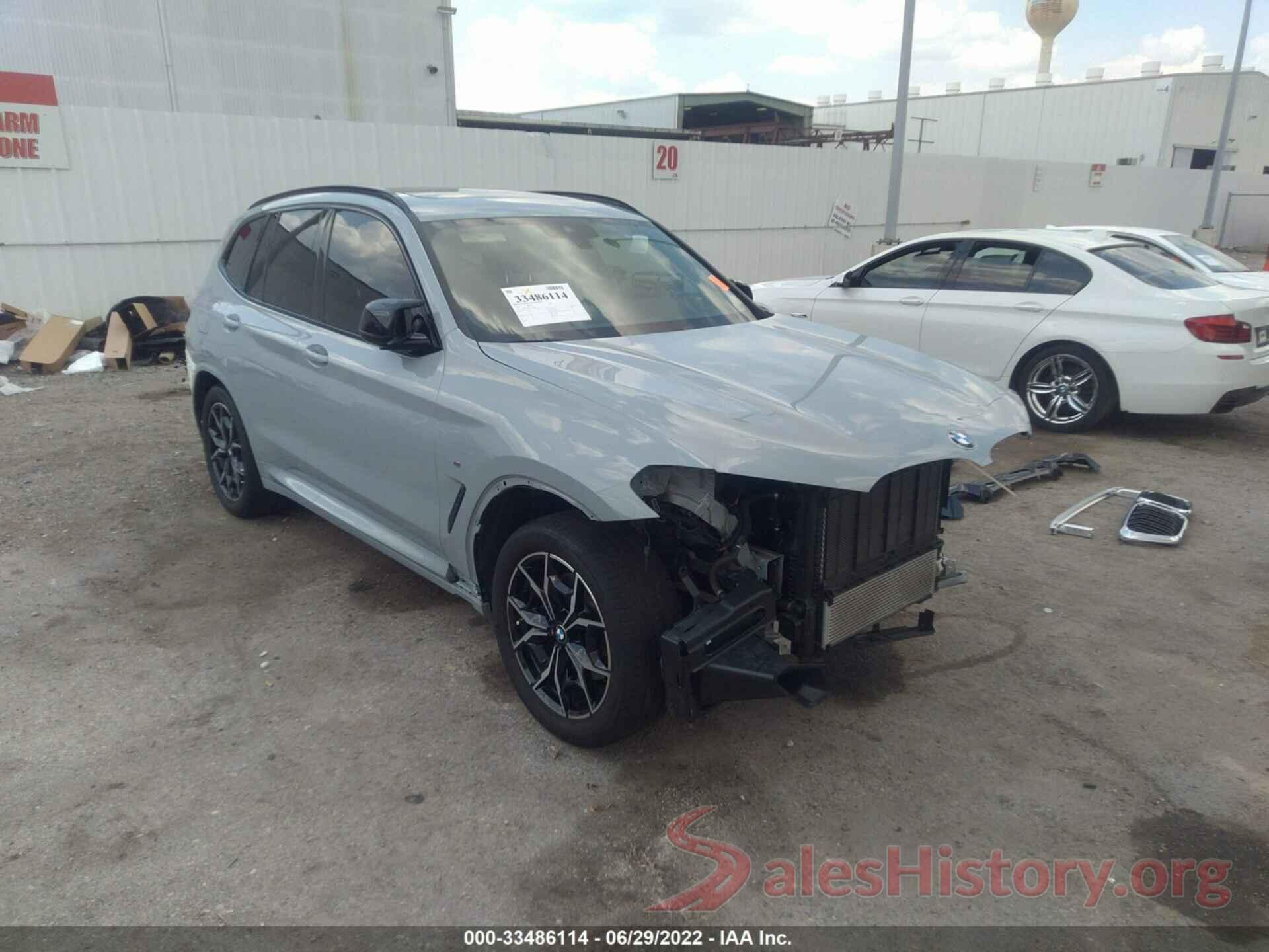 5UX83DP06N9J24881 2022 BMW X3