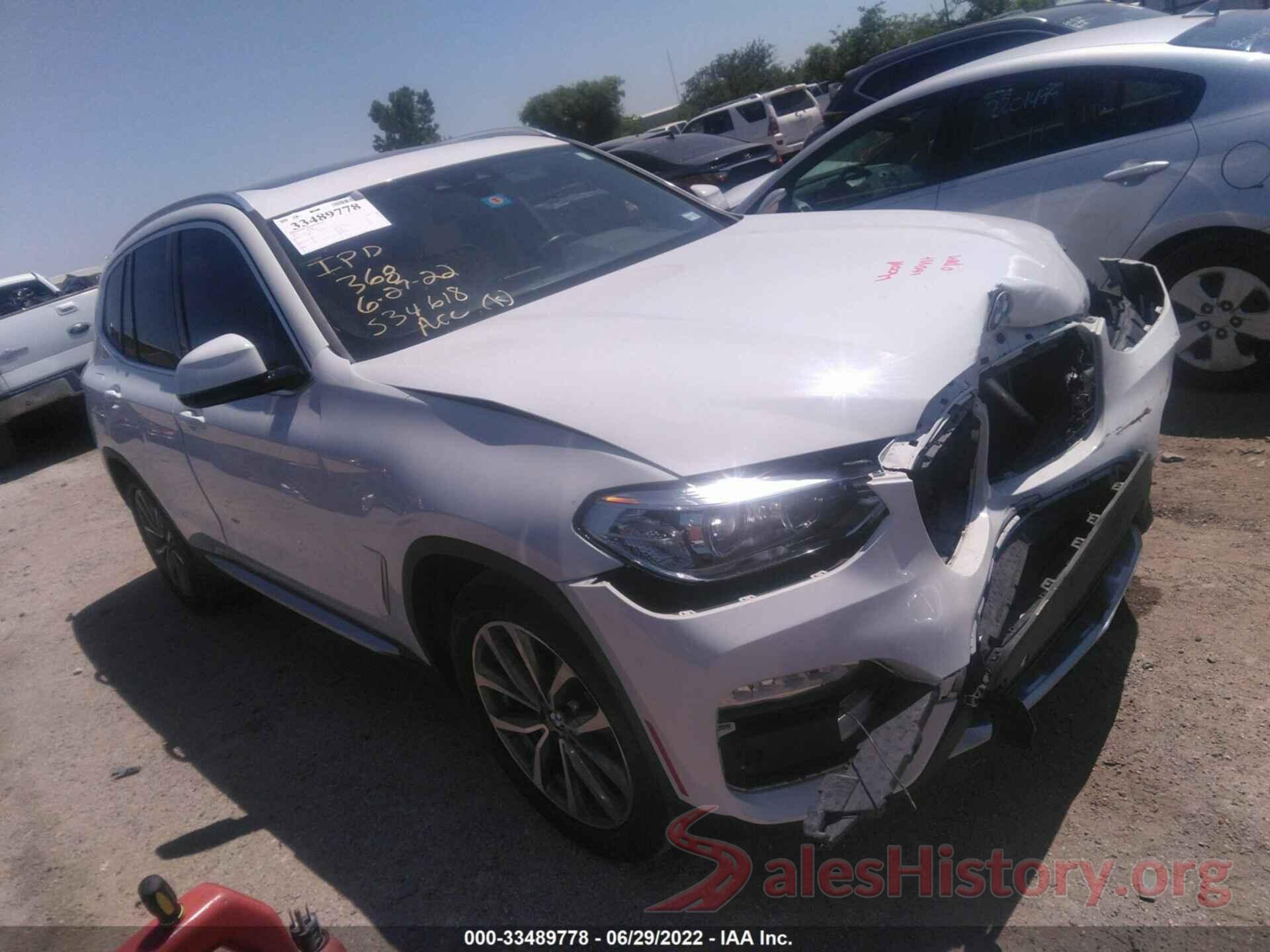 5UXTR7C54KLE88598 2019 BMW X3