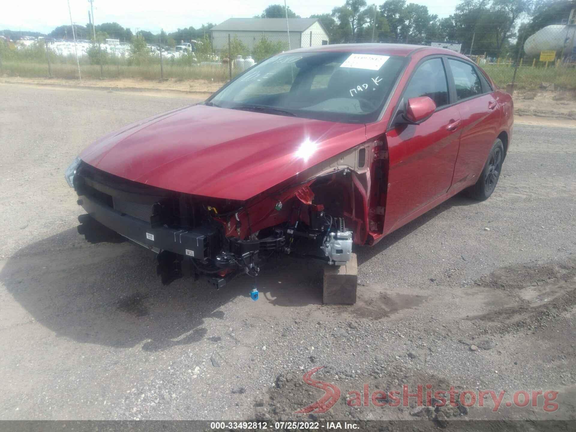 KMHLM4AGXNU337713 2022 HYUNDAI ELANTRA