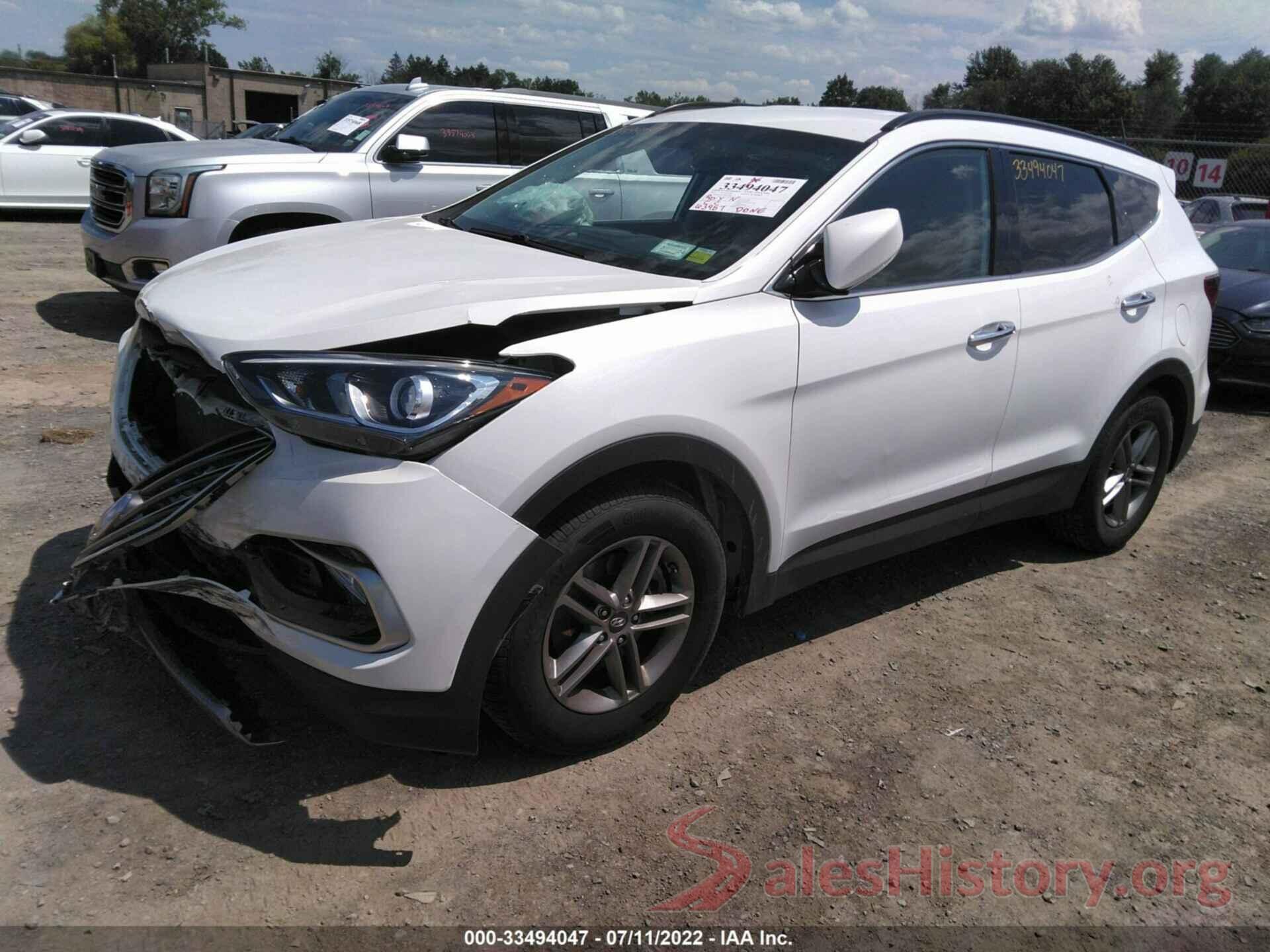 5NMZUDLB2HH038499 2017 HYUNDAI SANTA FE SPORT