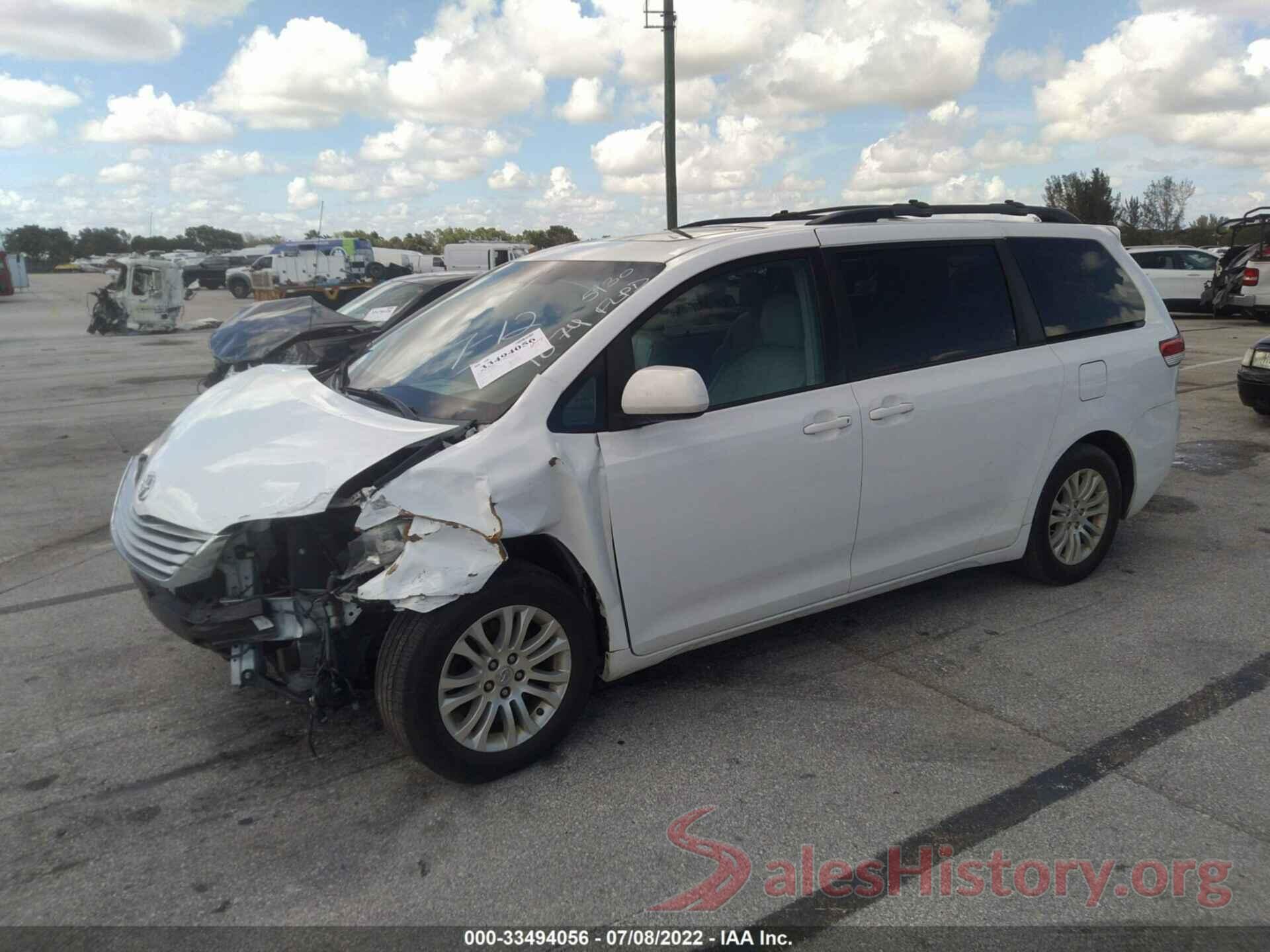 5TDYK3DCXDS371074 2013 TOYOTA SIENNA