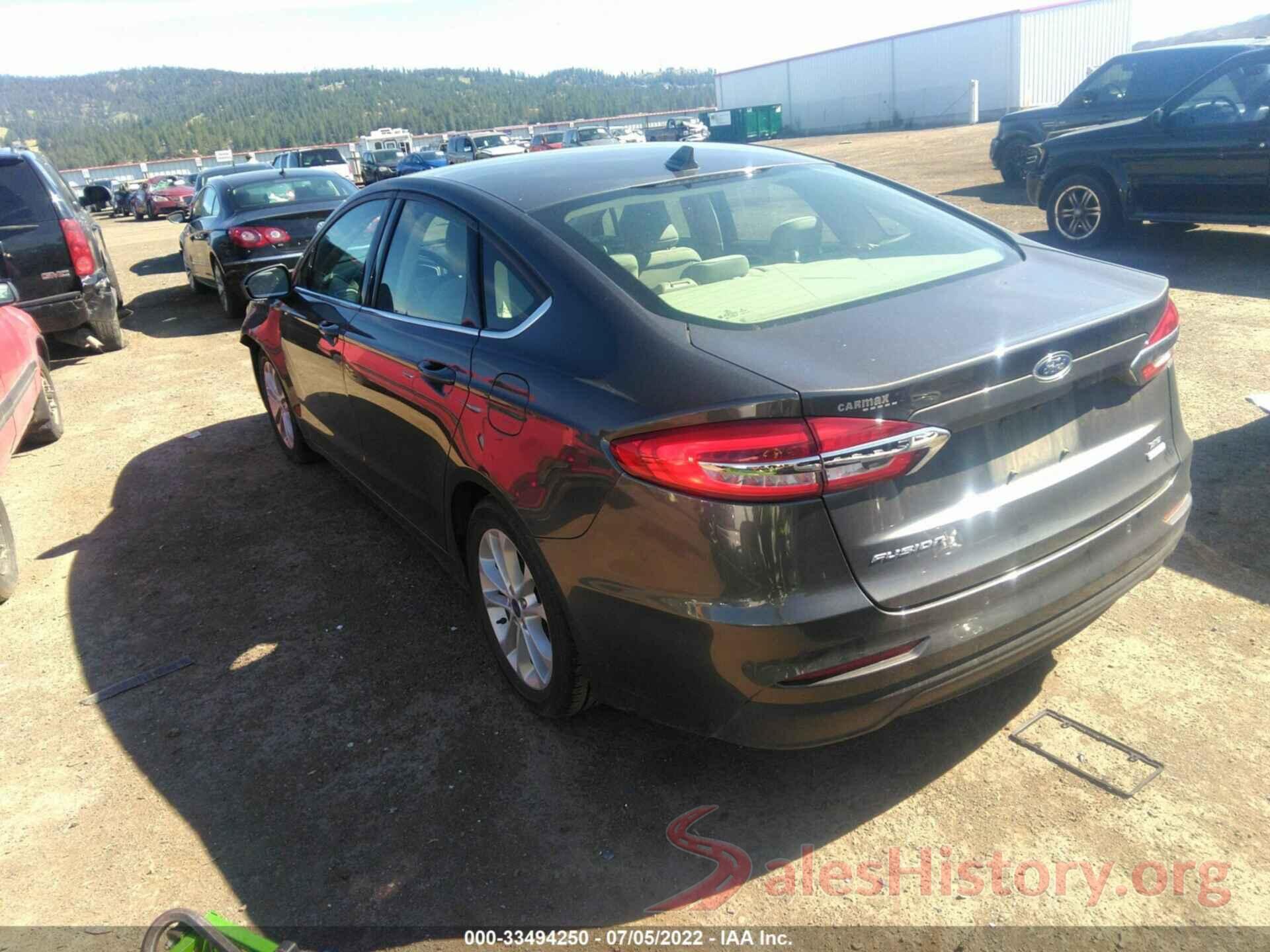 3FA6P0HD7KR190031 2019 FORD FUSION