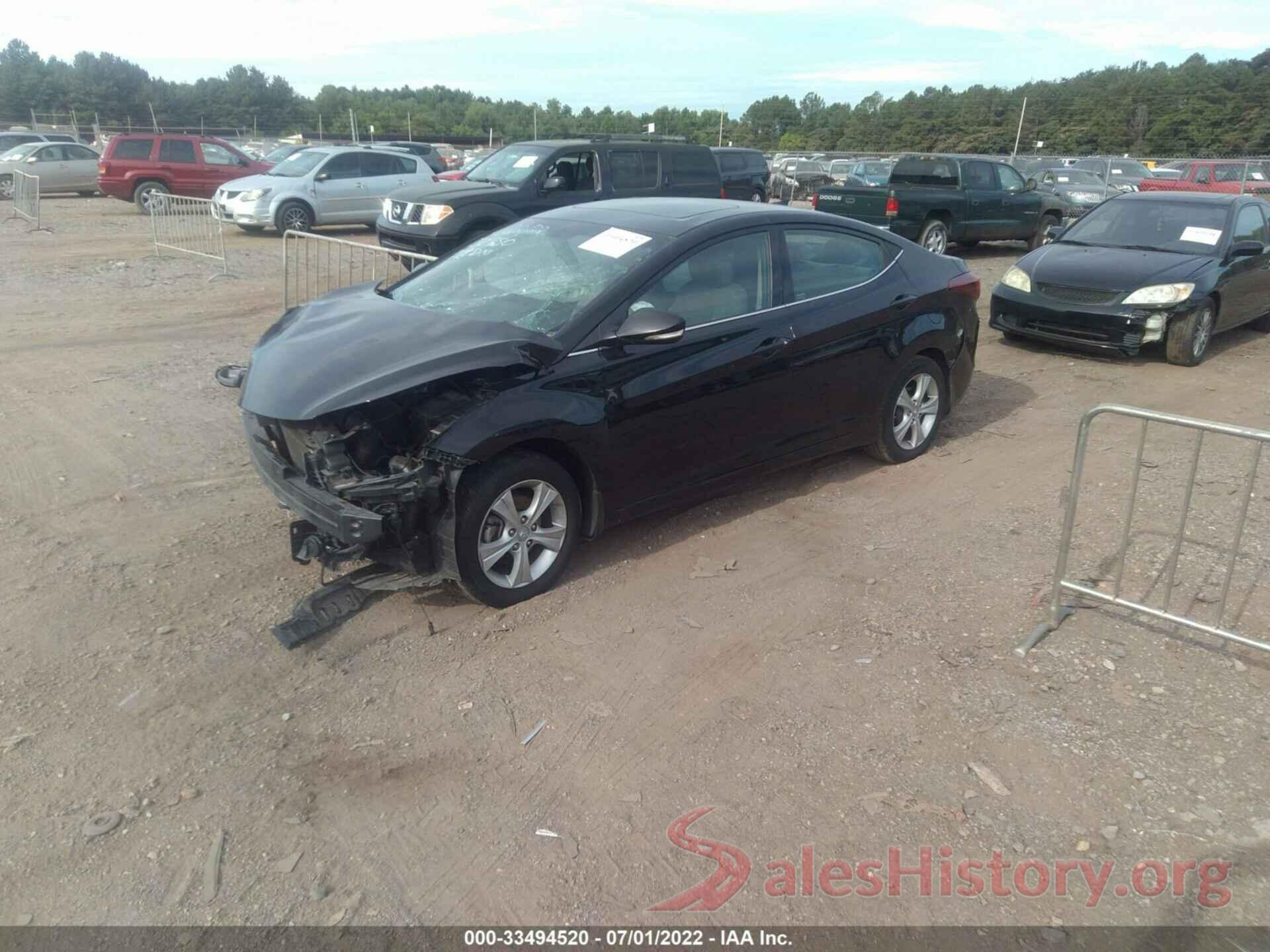 5NPDH4AE9GH761537 2016 HYUNDAI ELANTRA