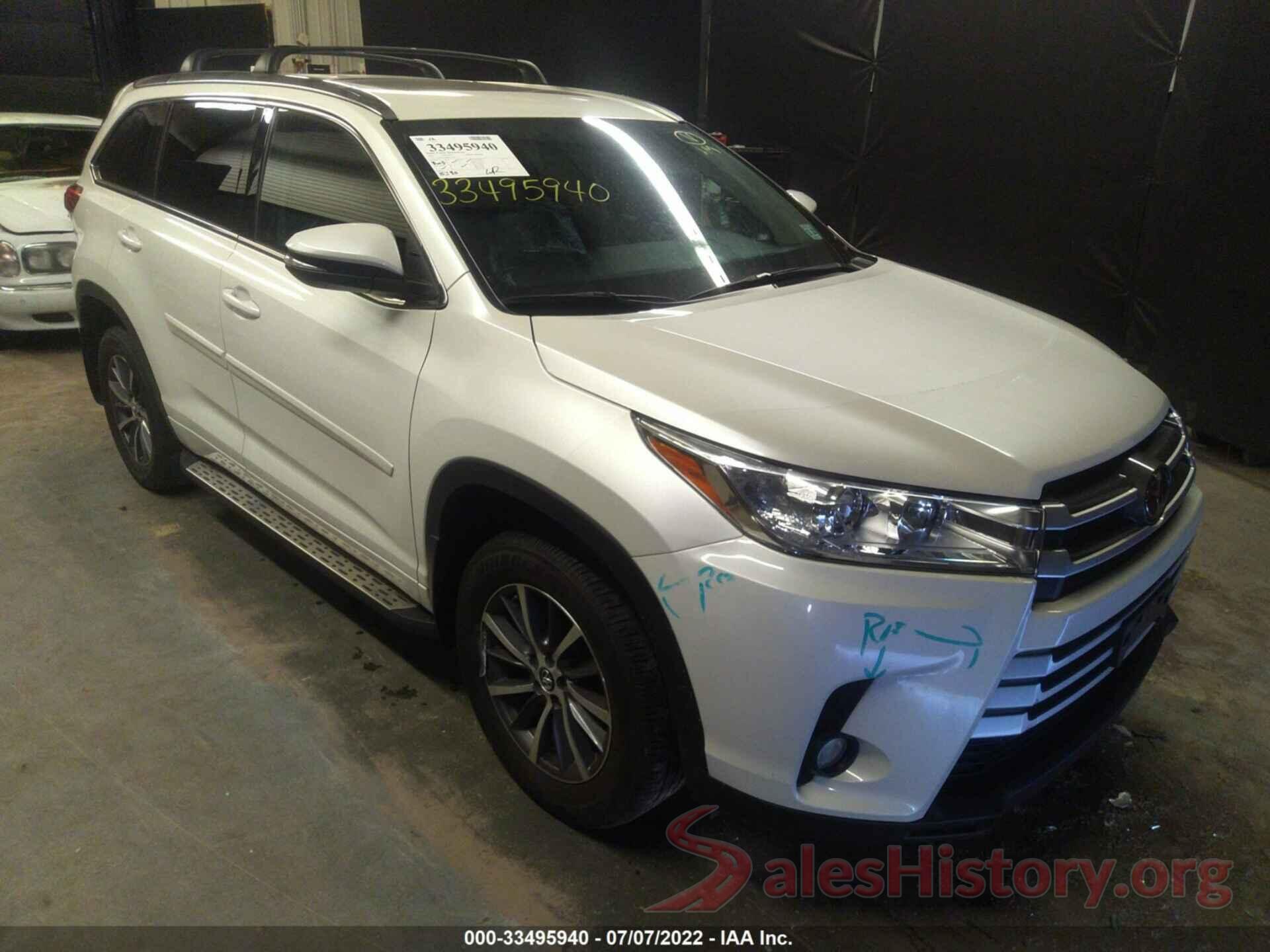 5TDJZRFH8JS817372 2018 TOYOTA HIGHLANDER