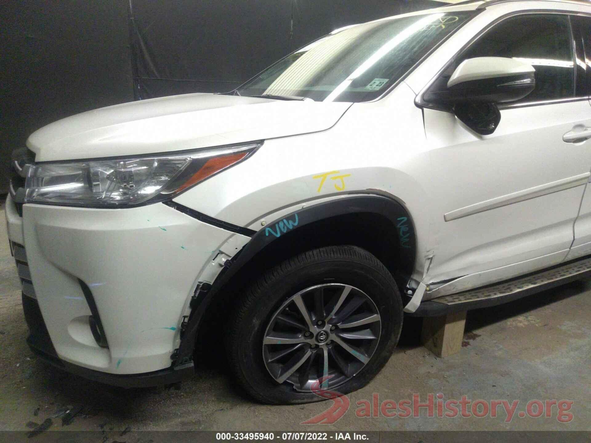 5TDJZRFH8JS817372 2018 TOYOTA HIGHLANDER