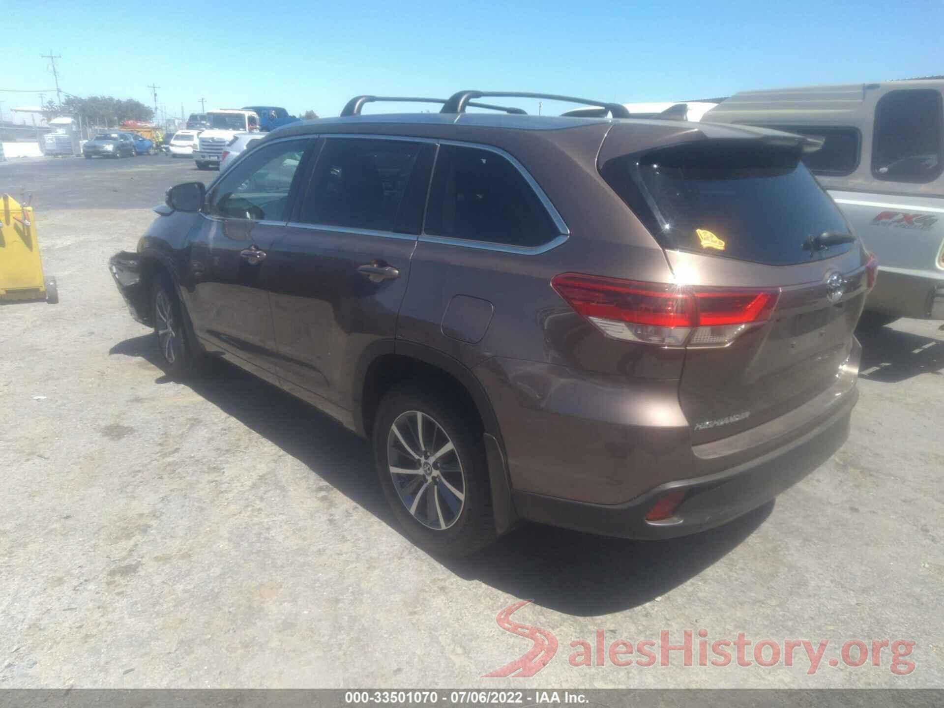 5TDJZRFH3HS462167 2017 TOYOTA HIGHLANDER