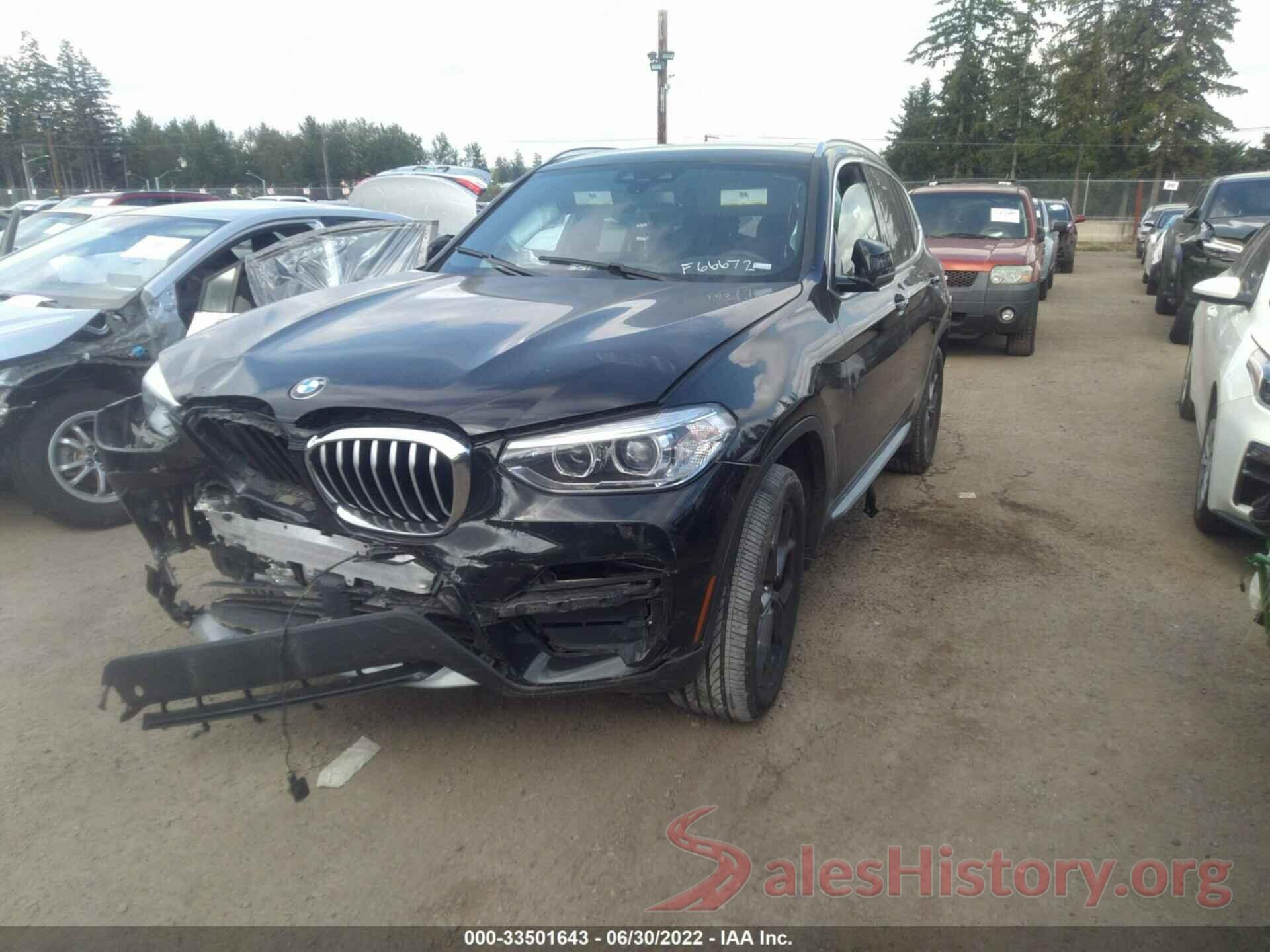 5UXTY5C03M9F66672 2021 BMW X3