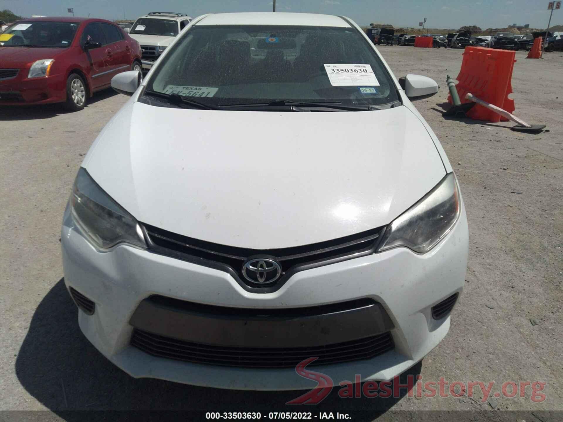 5YFBURHE8GP507293 2016 TOYOTA COROLLA