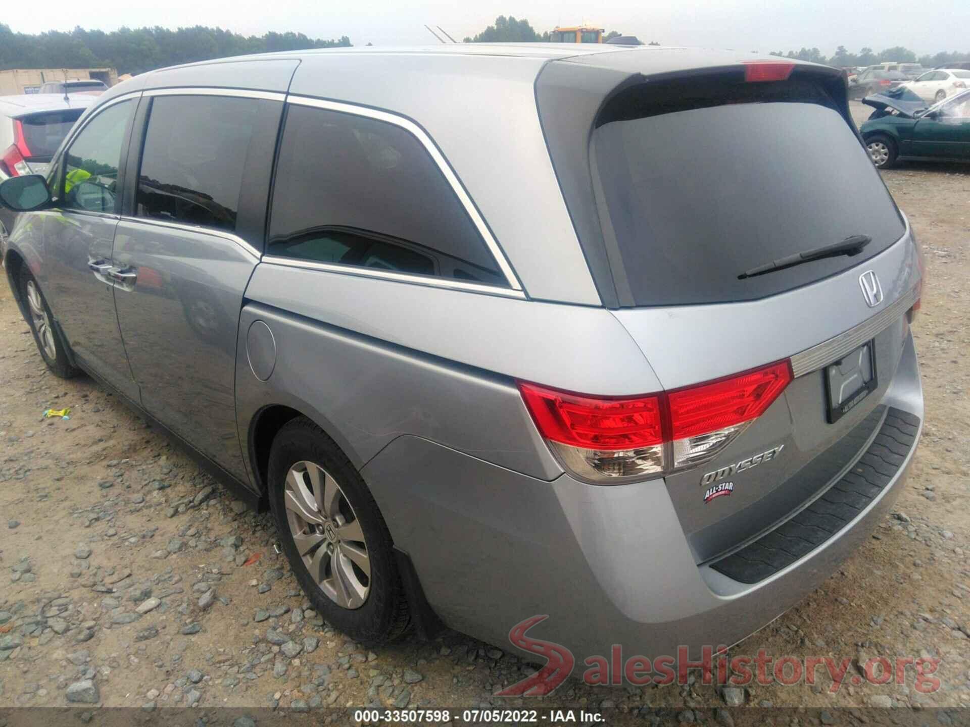 5FNRL5H63GB105454 2016 HONDA ODYSSEY