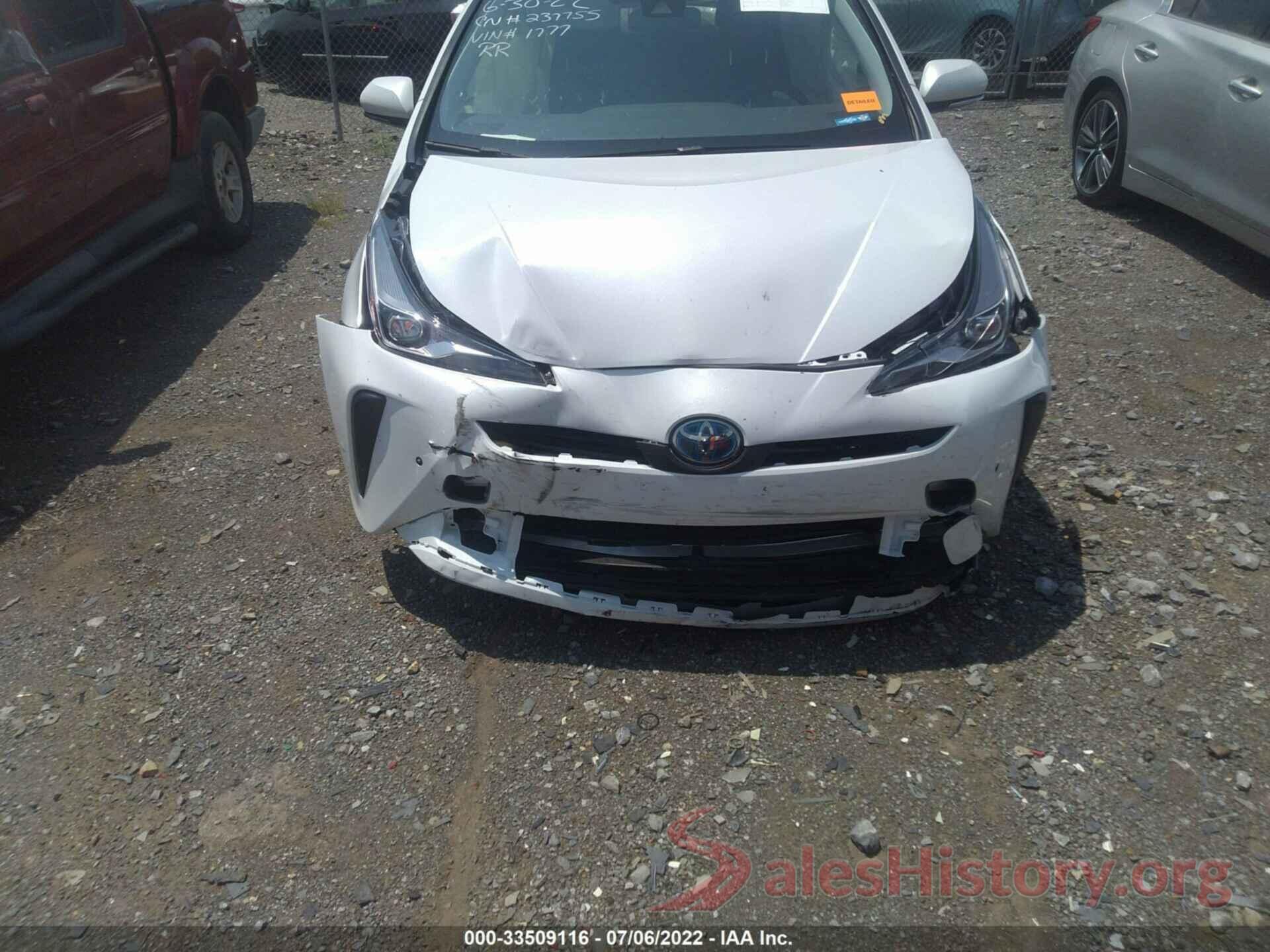 JTDKAMFU9N3171777 2022 TOYOTA PRIUS