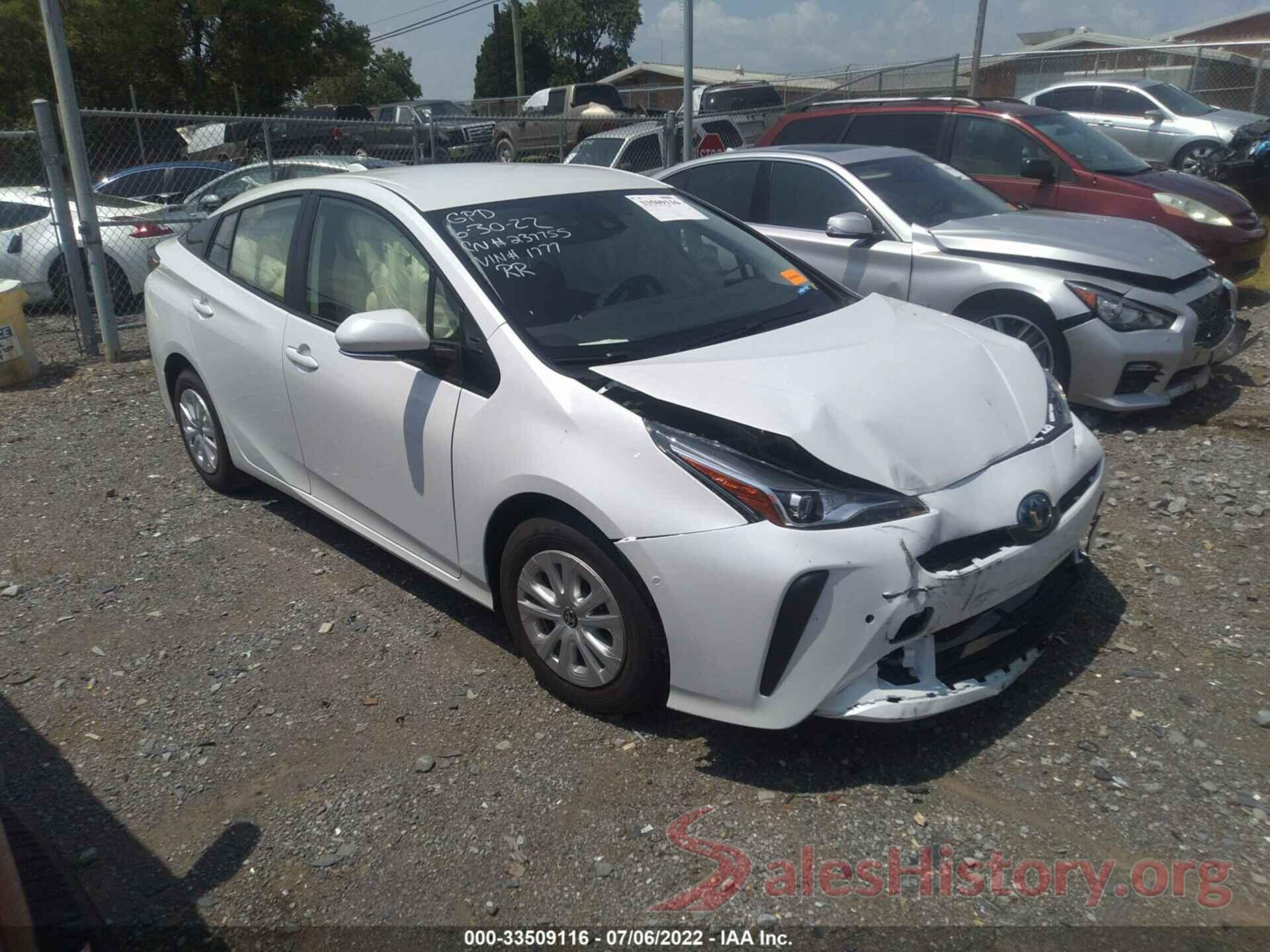 JTDKAMFU9N3171777 2022 TOYOTA PRIUS