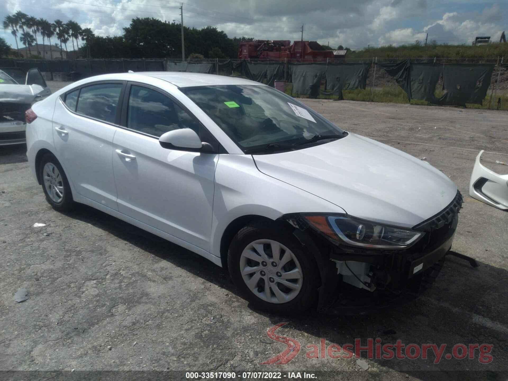 5NPD74LF0JH380000 2018 HYUNDAI ELANTRA