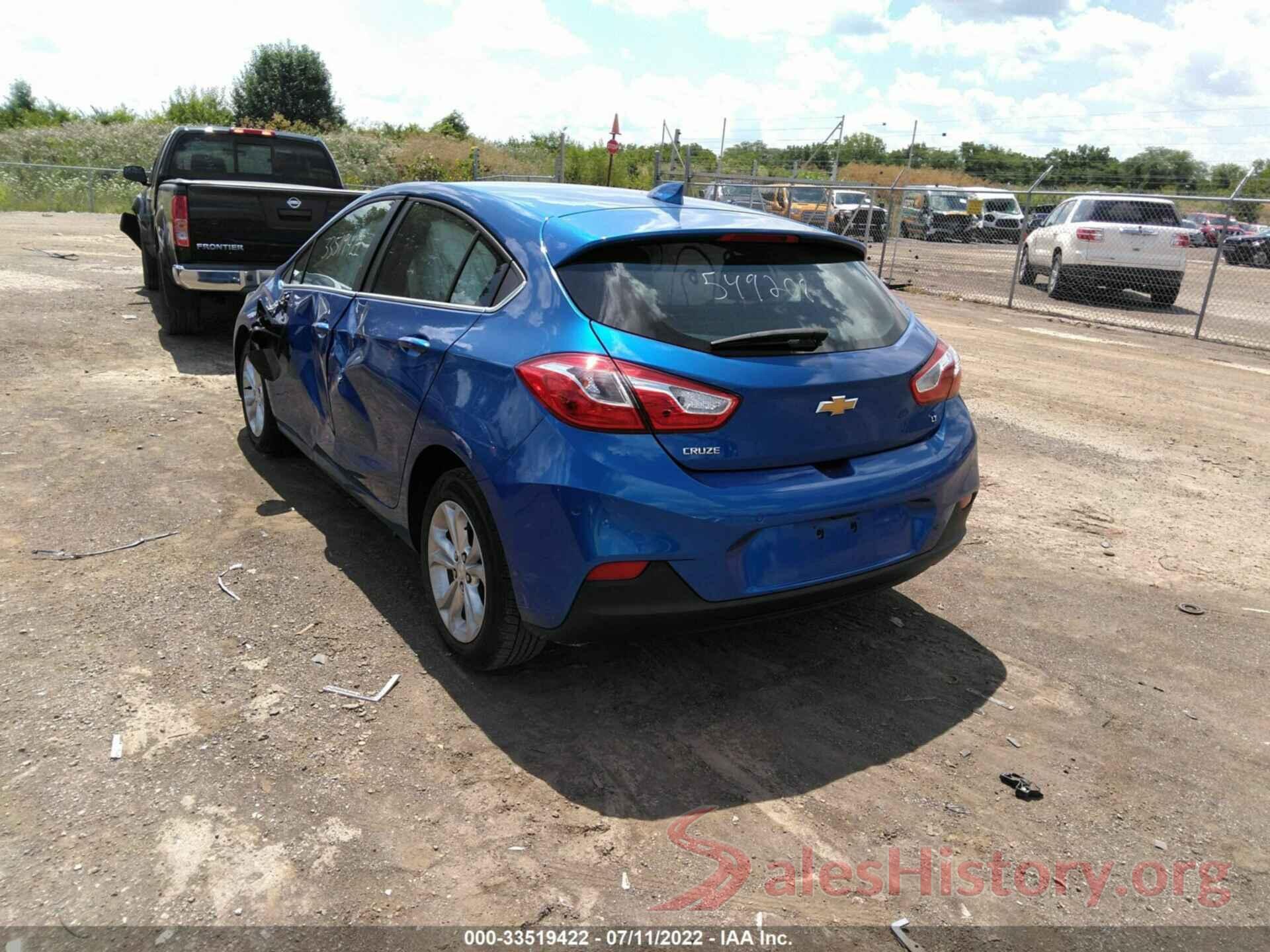 3G1BE6SM3KS549208 2019 CHEVROLET CRUZE