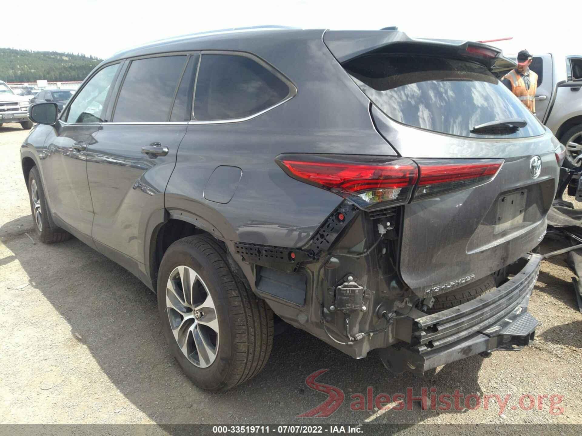 5TDGZRBH2MS151646 2021 TOYOTA HIGHLANDER