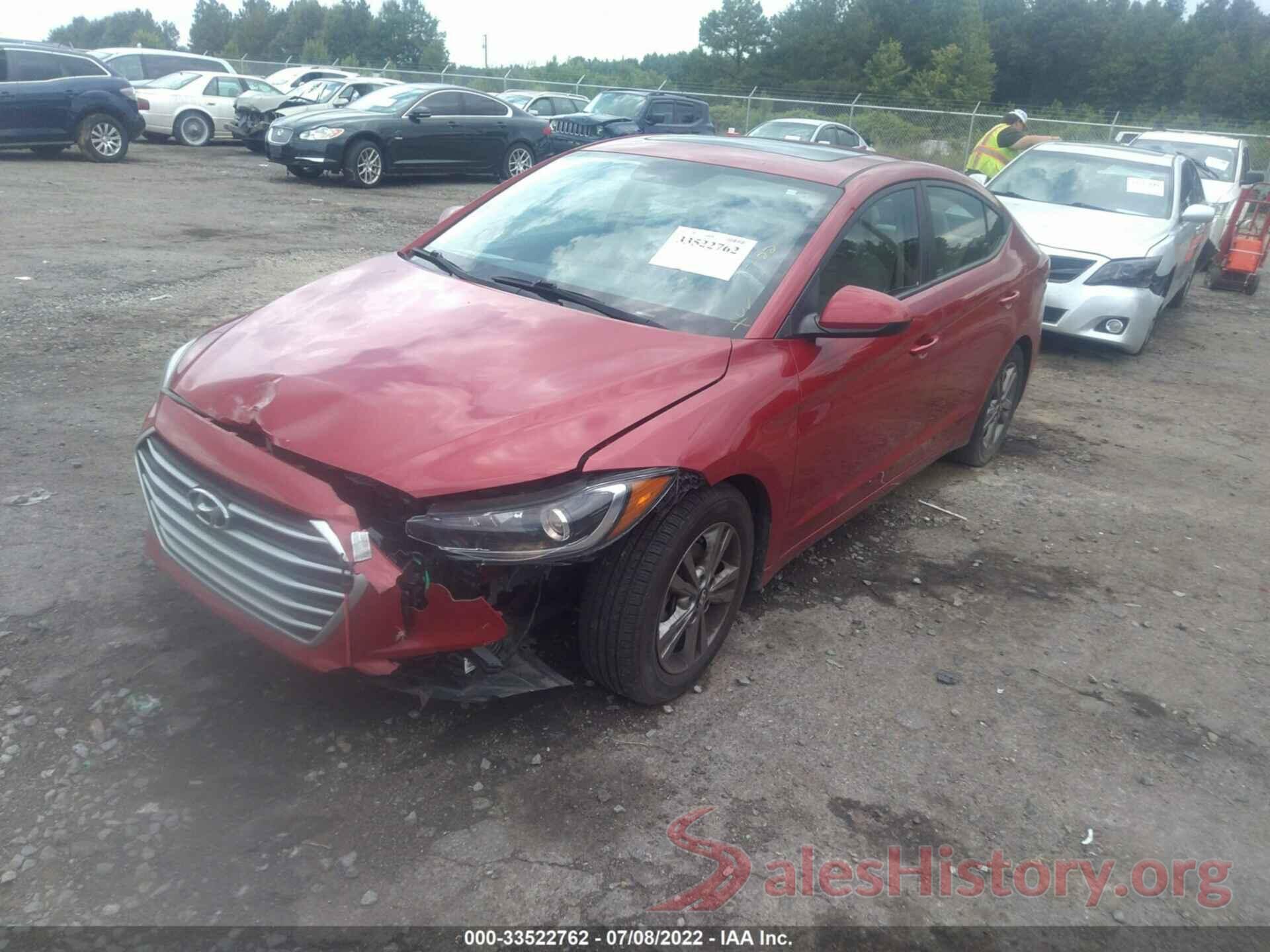 5NPD84LF8JH370313 2018 HYUNDAI ELANTRA