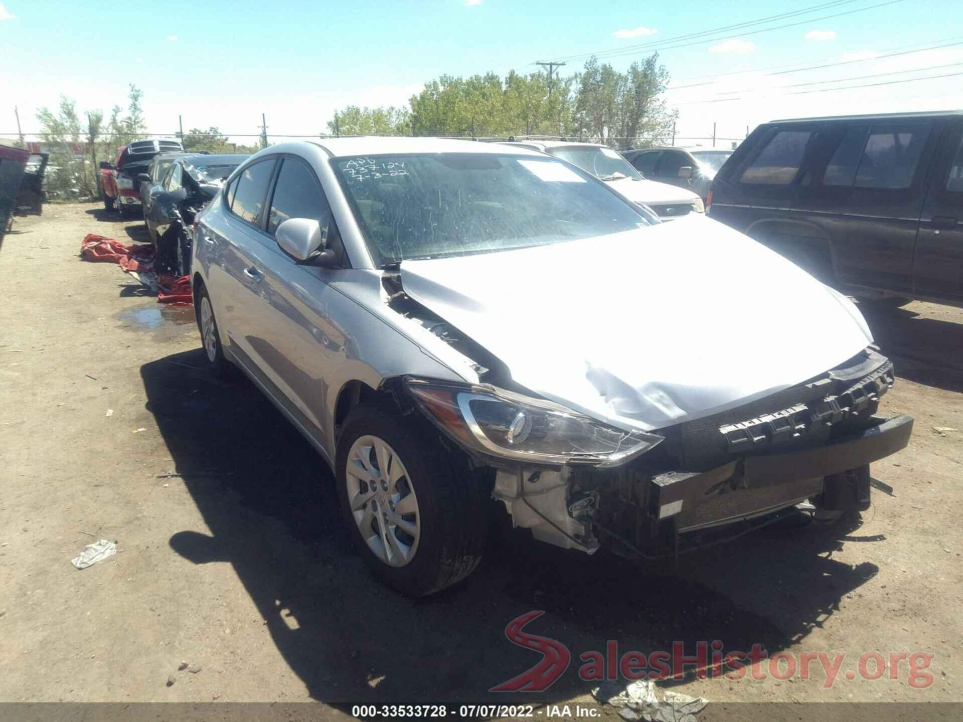 5NPD74LF5JH274514 2018 HYUNDAI ELANTRA