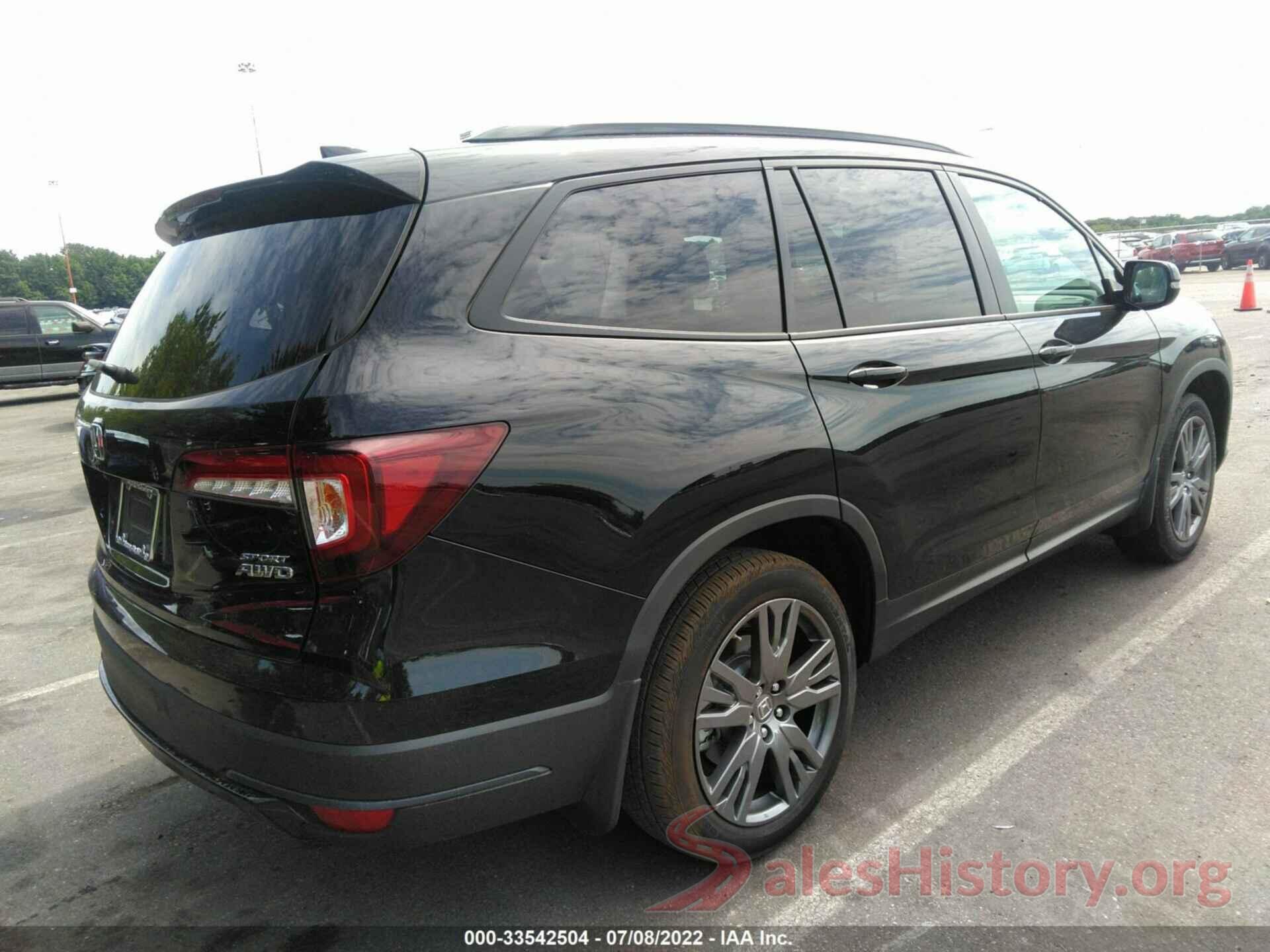 5FNYF6H33NB041279 2022 HONDA PILOT