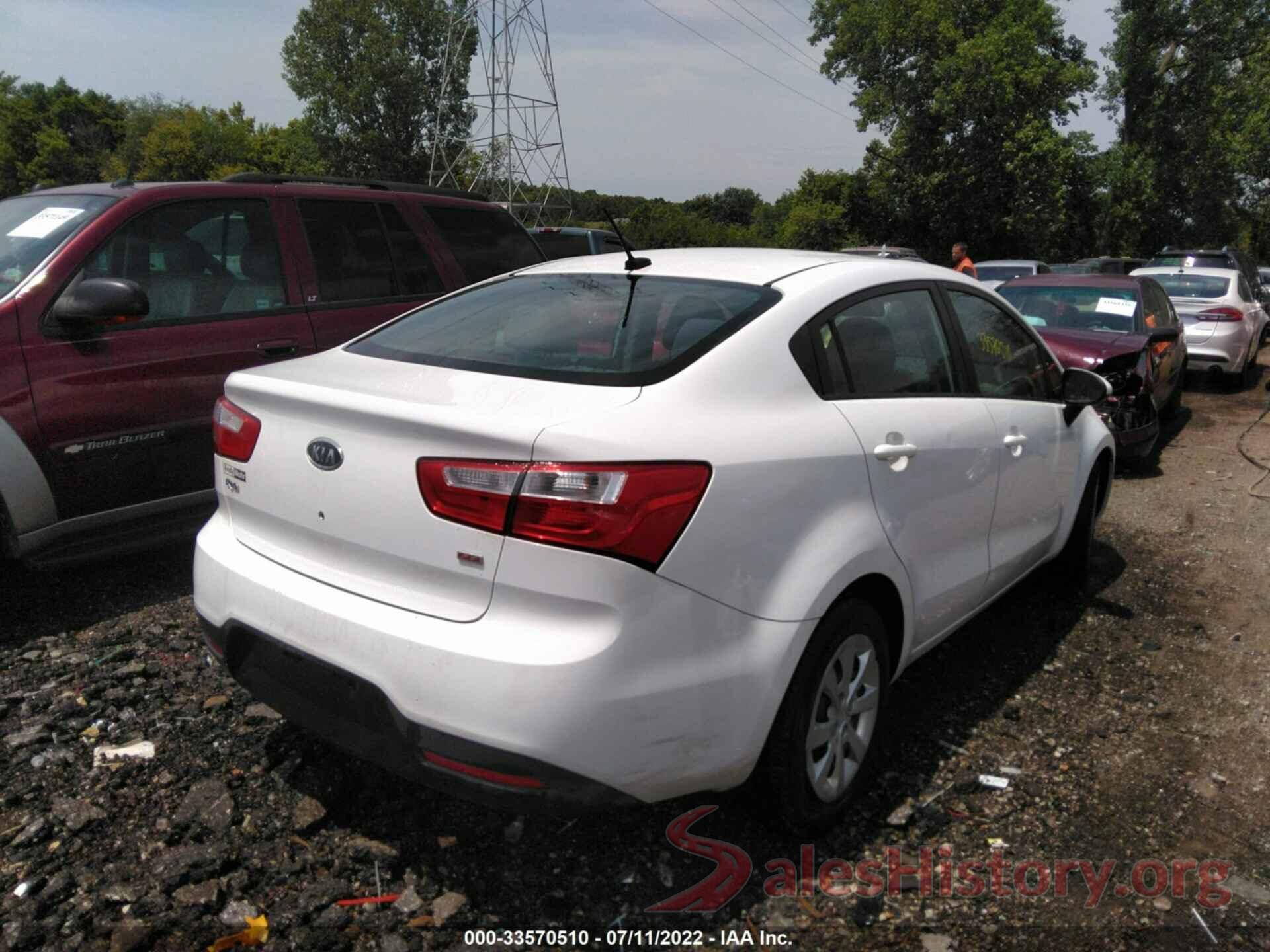 KNADM4A33C6073688 2012 KIA RIO