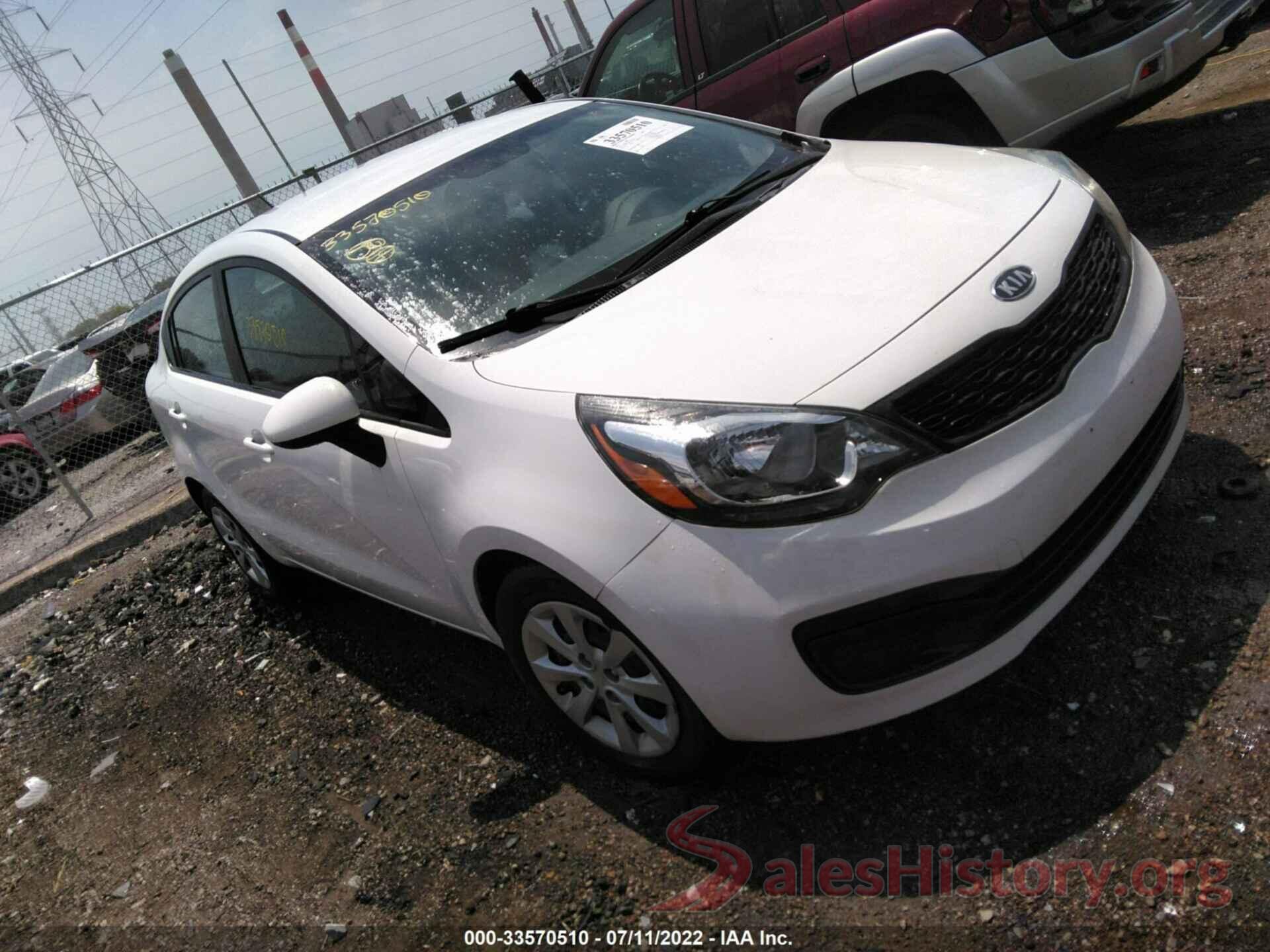 KNADM4A33C6073688 2012 KIA RIO