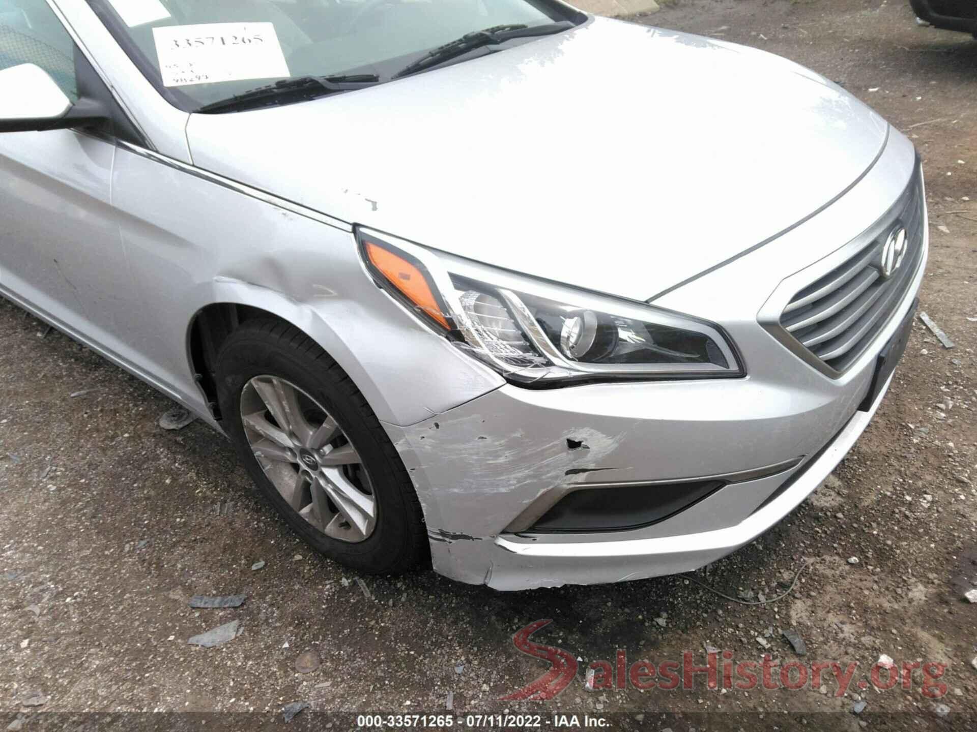 5NPE24AFXHH516276 2017 HYUNDAI SONATA