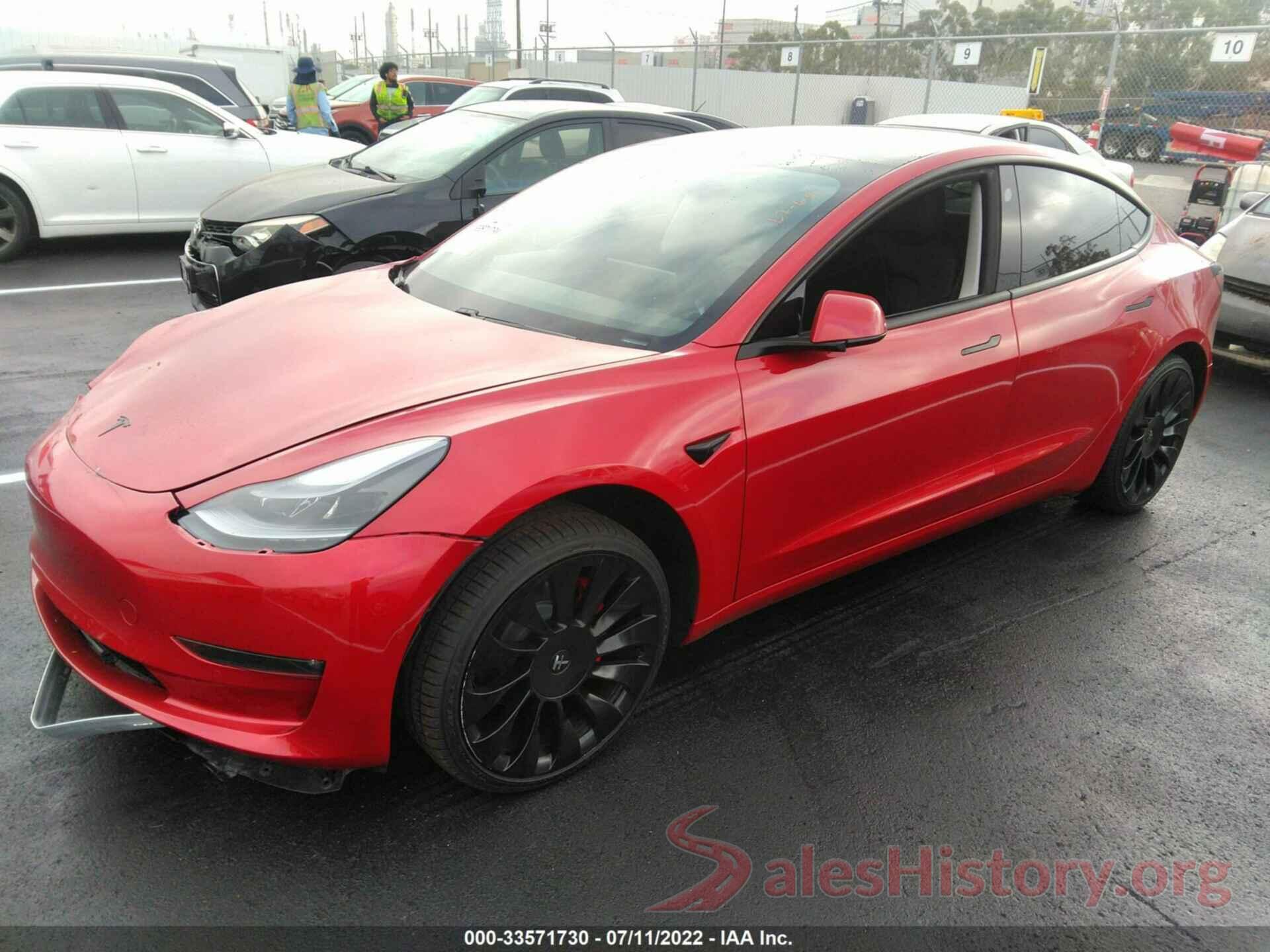 5YJ3E1EB8MF002844 2021 TESLA MODEL 3