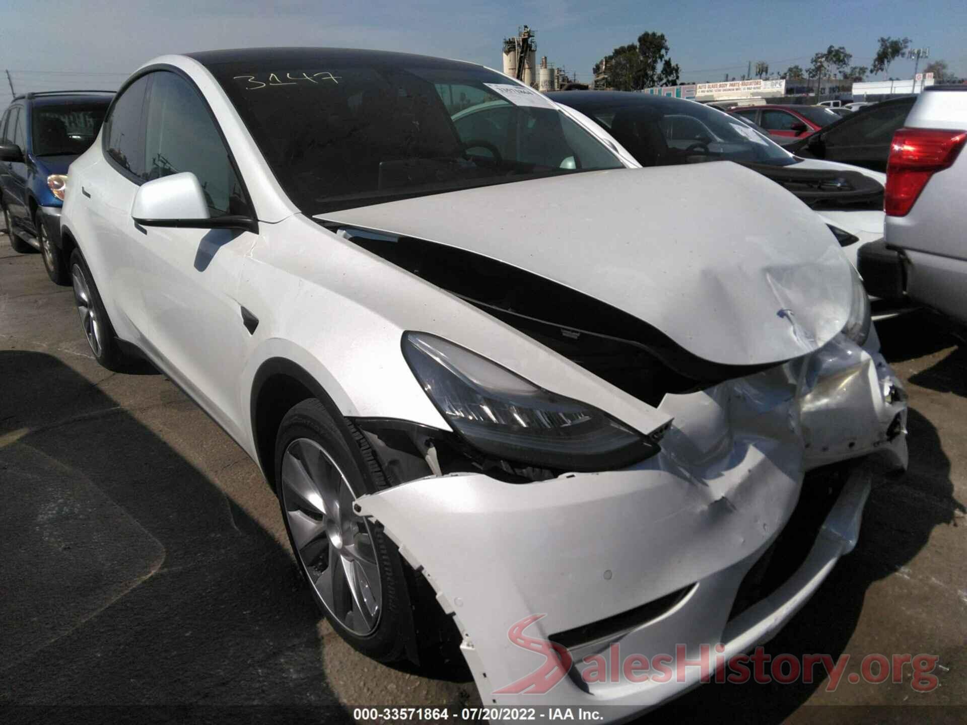 5YJYGDEE9MF094381 2021 TESLA MODEL Y