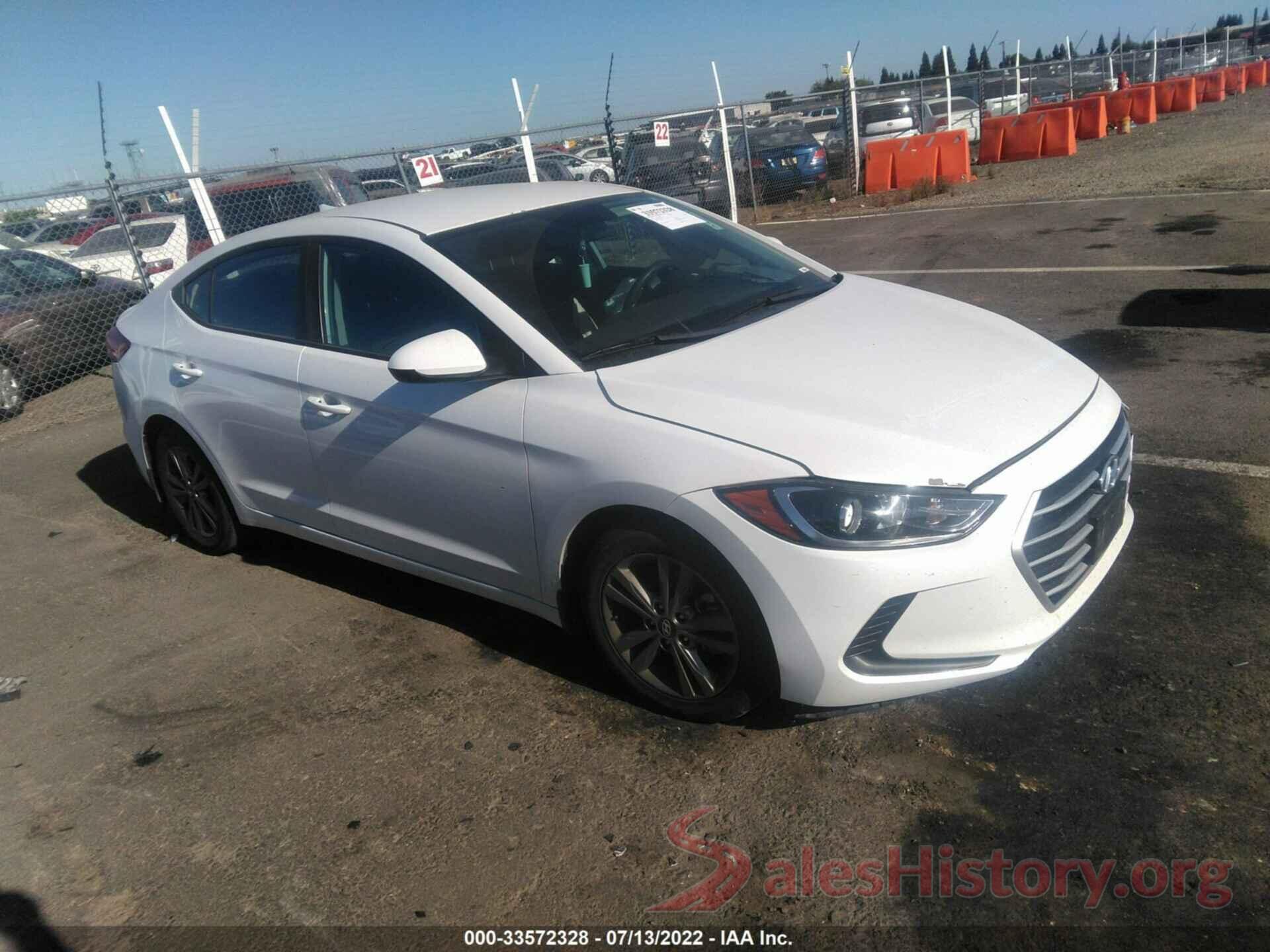 5NPD84LF0JH226500 2018 HYUNDAI ELANTRA