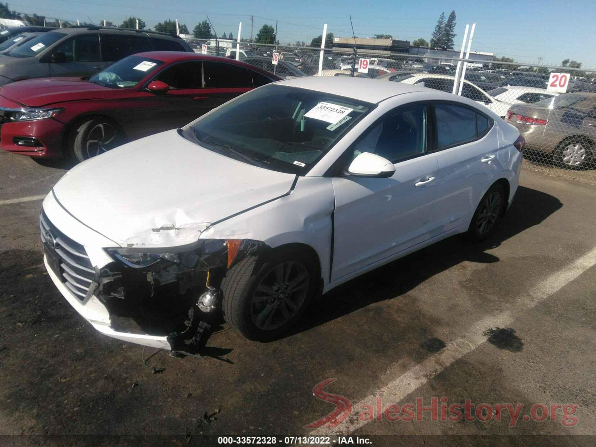 5NPD84LF0JH226500 2018 HYUNDAI ELANTRA