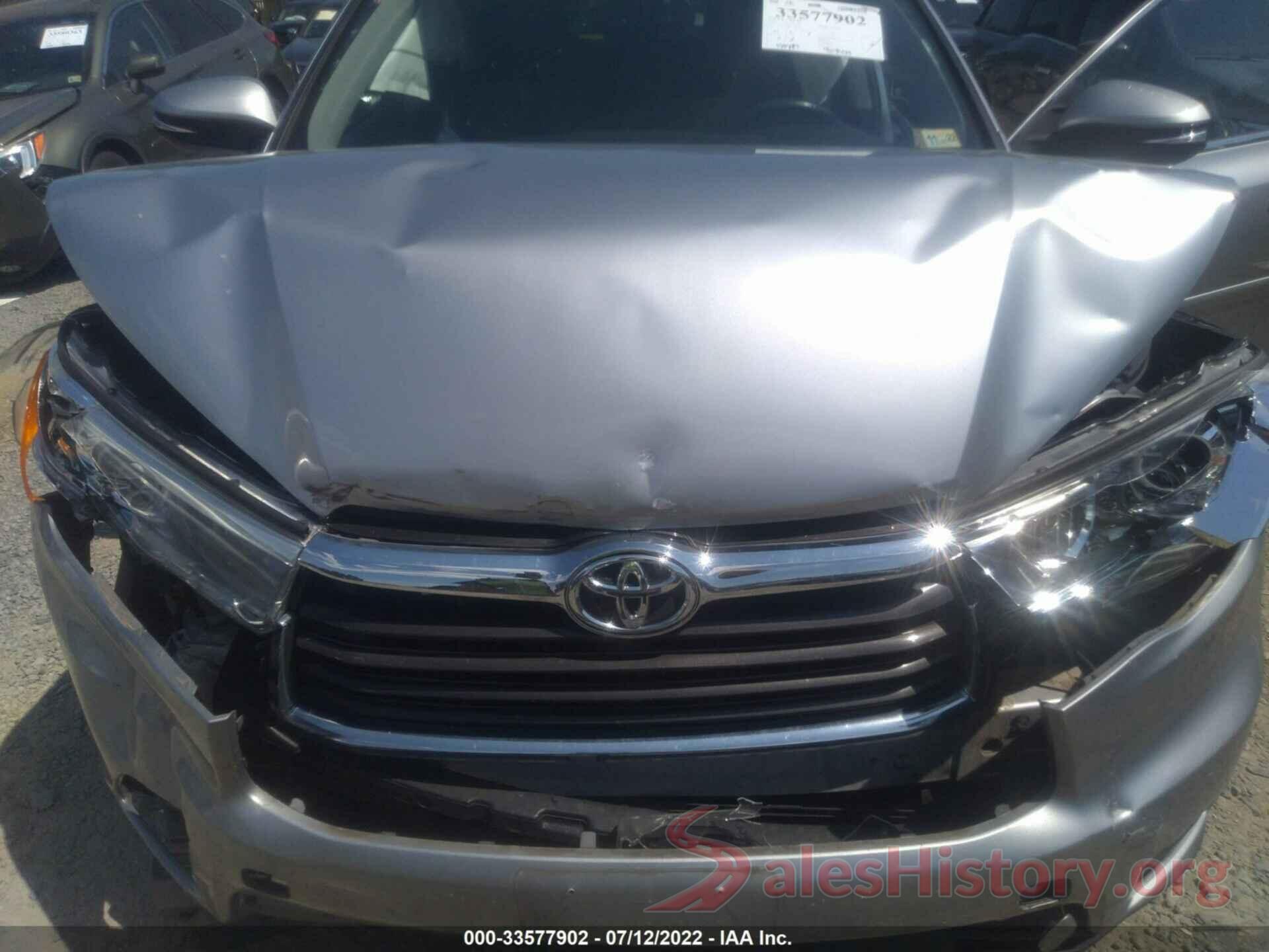 5TDJKRFH6GS326862 2016 TOYOTA HIGHLANDER