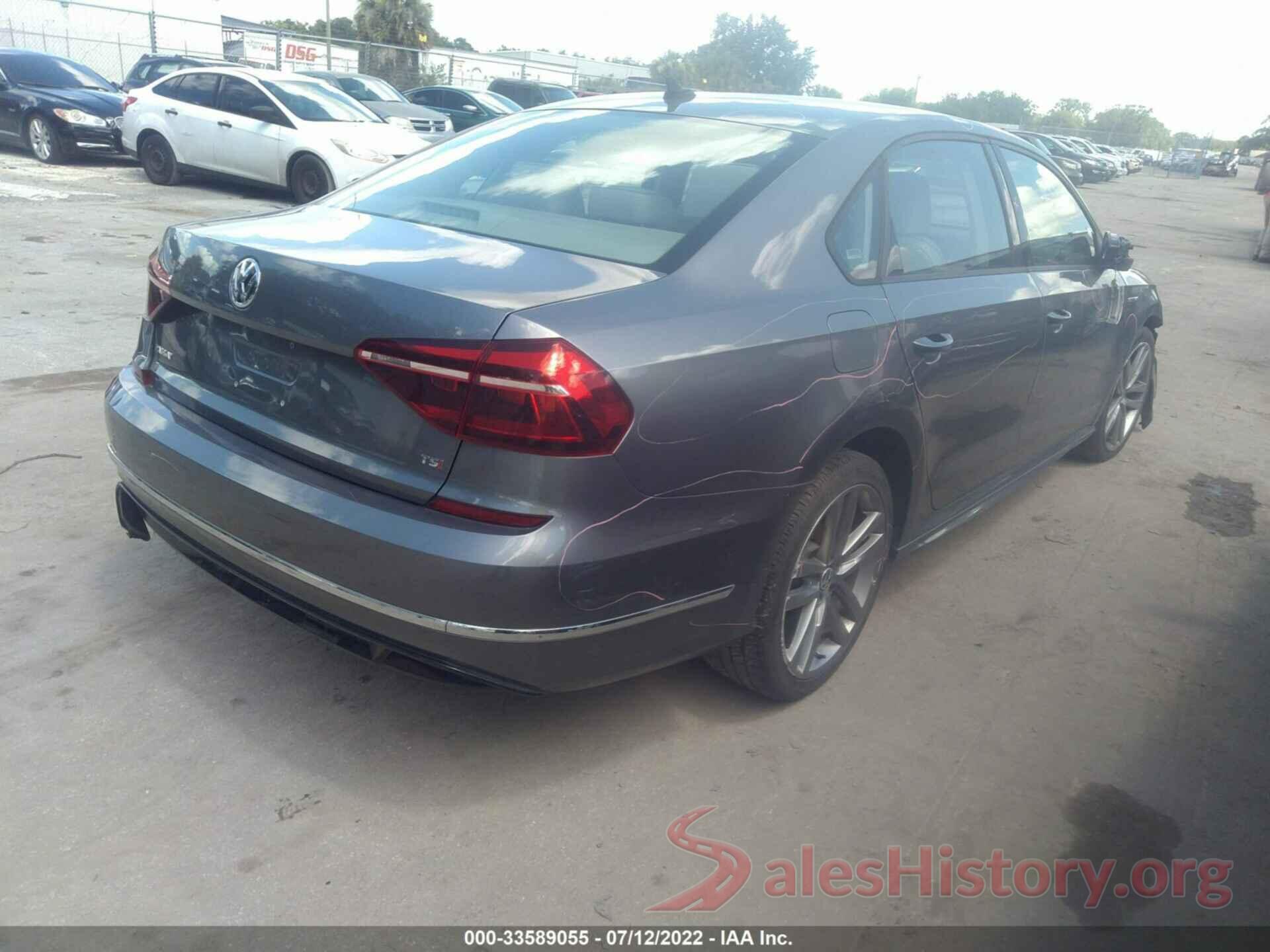 1VWAA7A37JC001629 2018 VOLKSWAGEN PASSAT