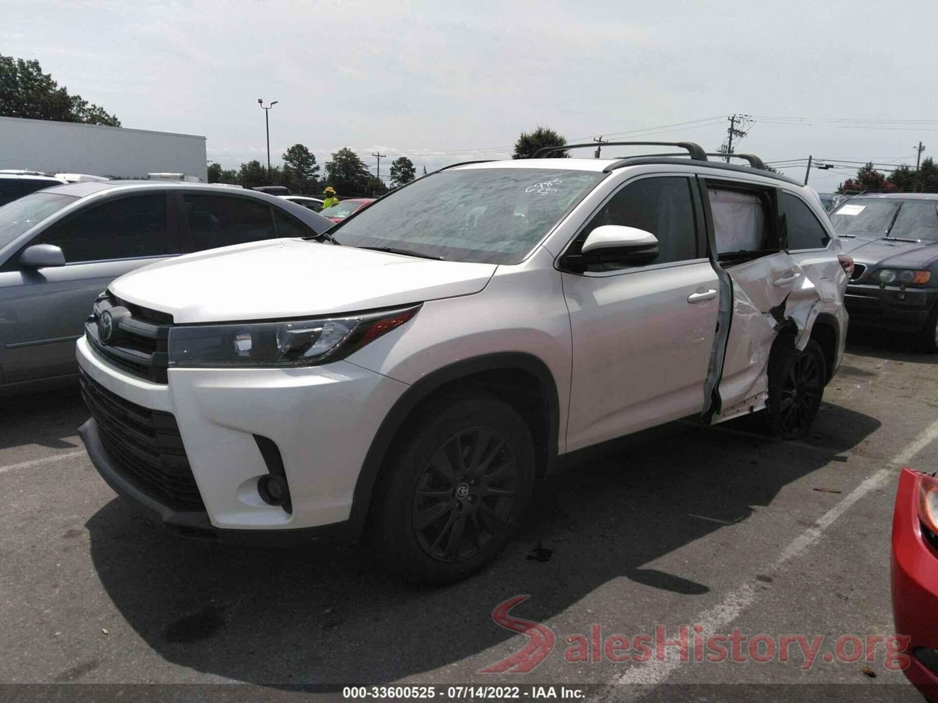 5TDKZRFH7KS346983 2019 TOYOTA HIGHLANDER