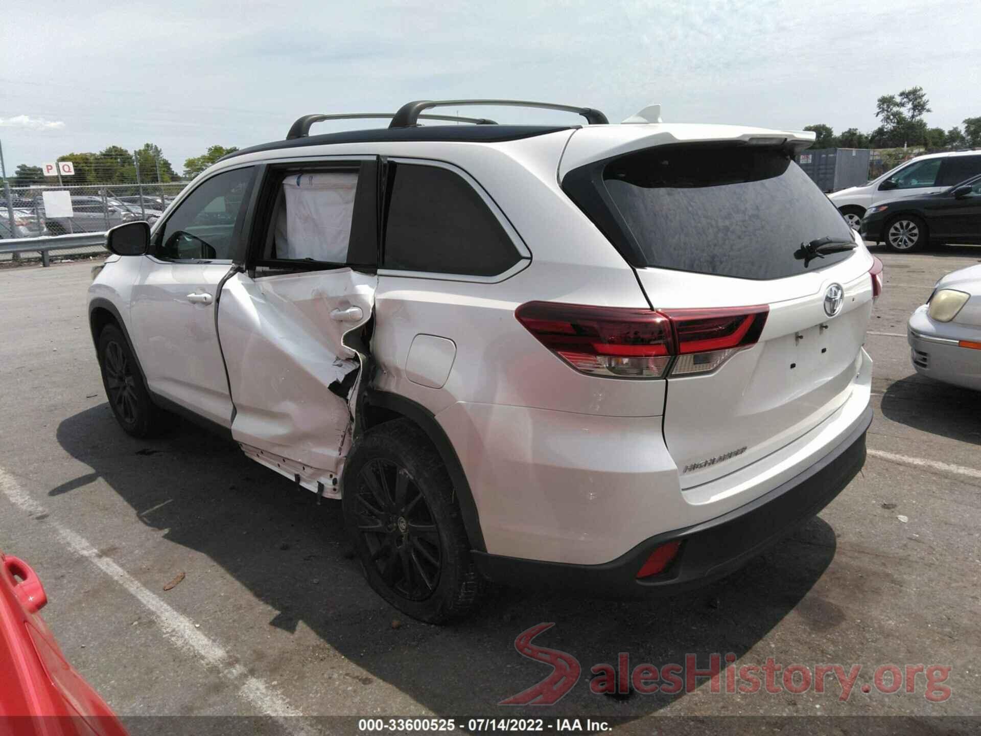 5TDKZRFH7KS346983 2019 TOYOTA HIGHLANDER