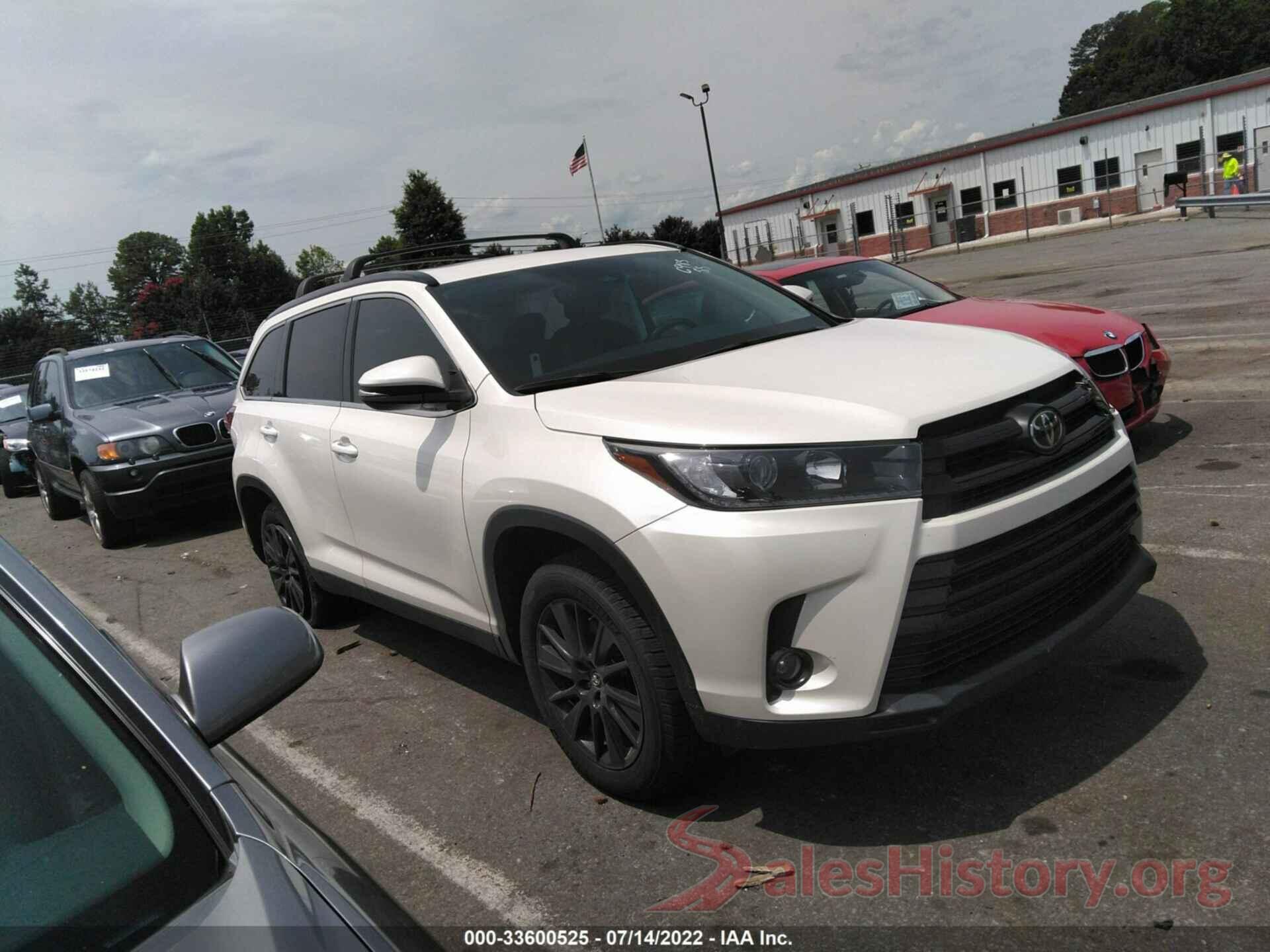 5TDKZRFH7KS346983 2019 TOYOTA HIGHLANDER