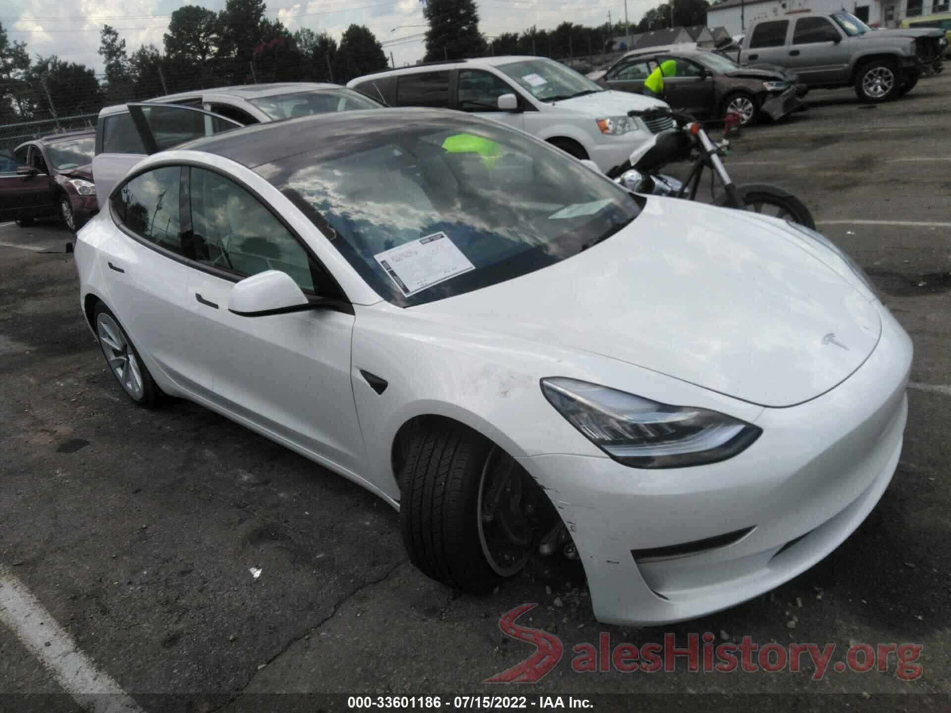 5YJ3E1EA3NF241405 2022 TESLA MODEL 3