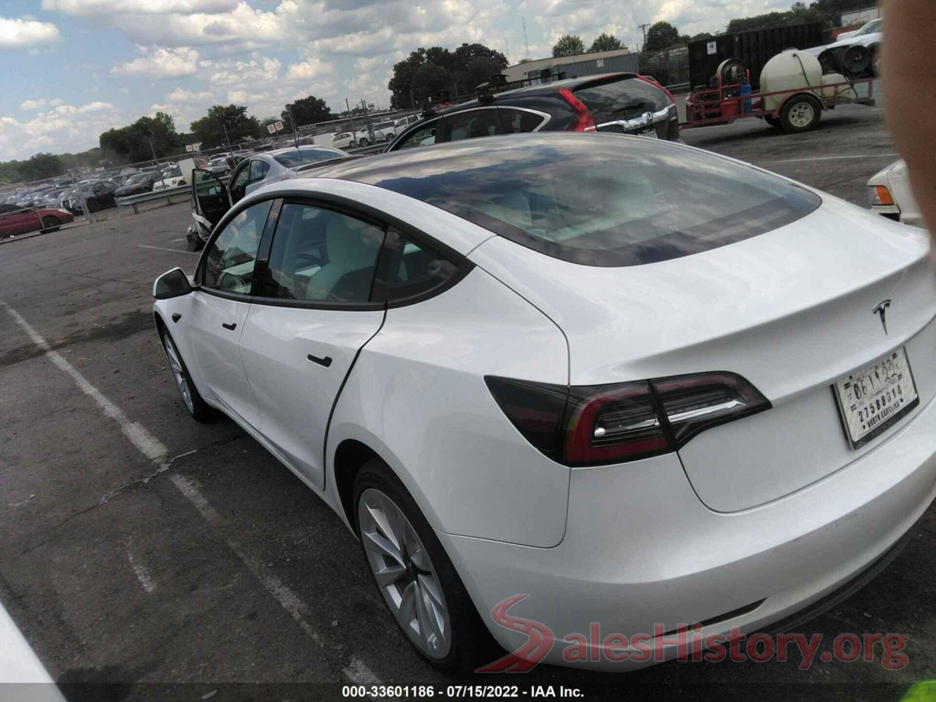 5YJ3E1EA3NF241405 2022 TESLA MODEL 3