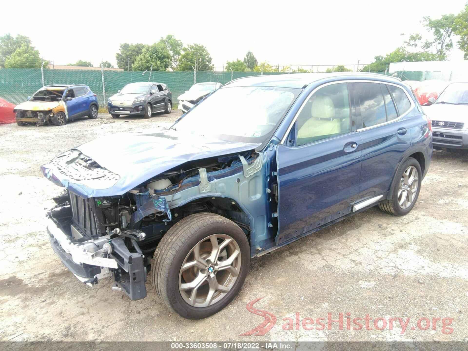 5UXTY5C06LLT33206 2020 BMW X3