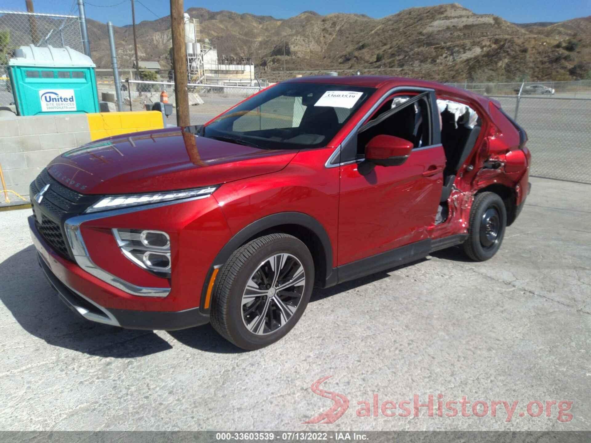 JA4ASWAA5NZ057381 2022 MITSUBISHI ECLIPSE CROSS