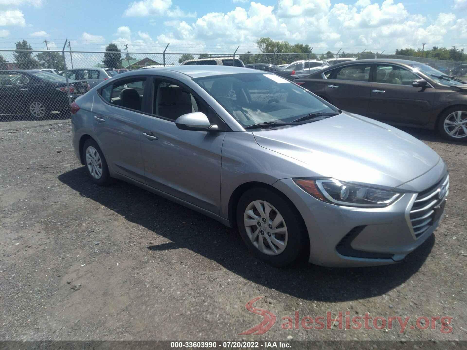 5NPD74LF4HH149417 2017 HYUNDAI ELANTRA