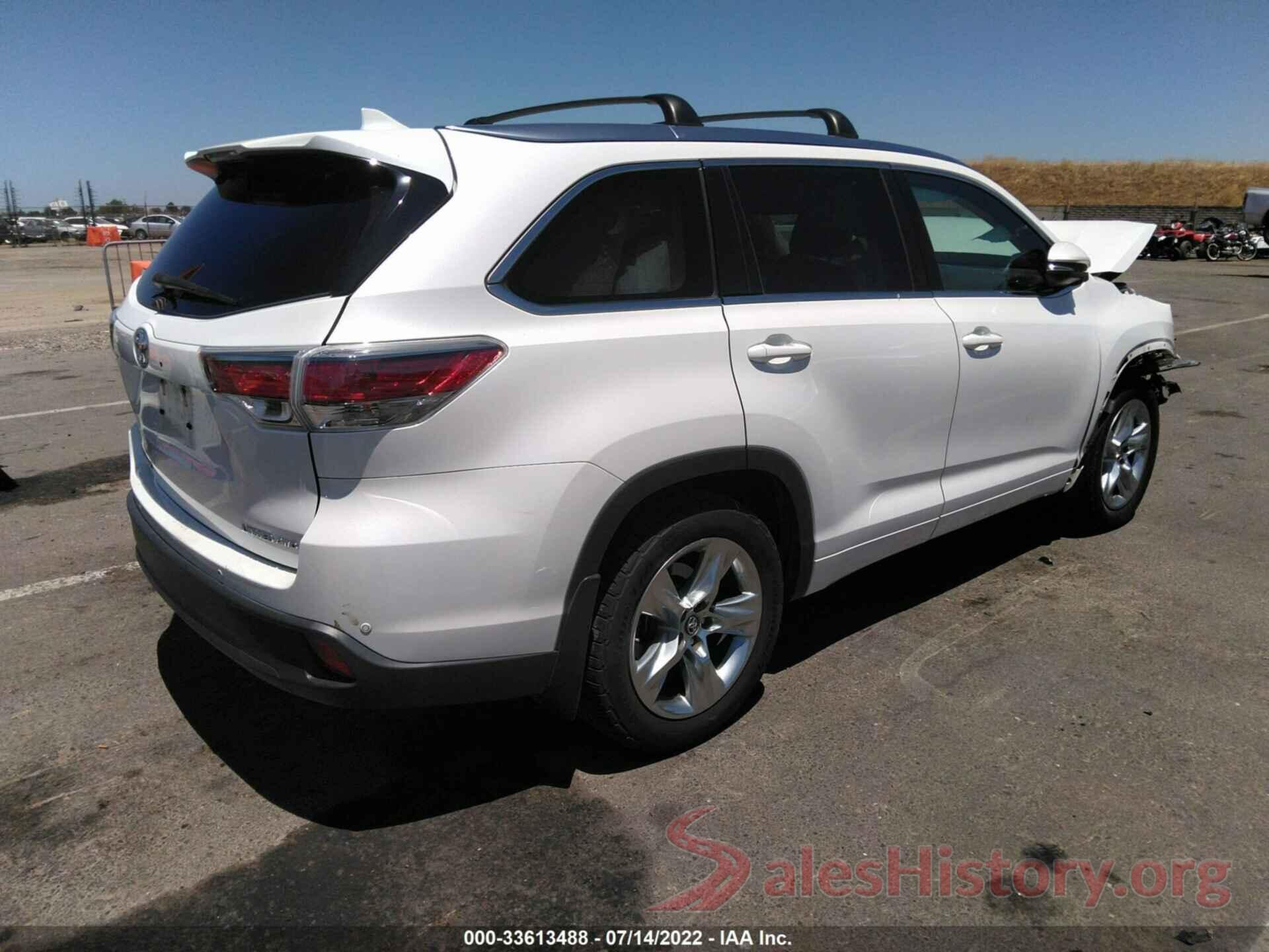 5TDDKRFH0GS287442 2016 TOYOTA HIGHLANDER