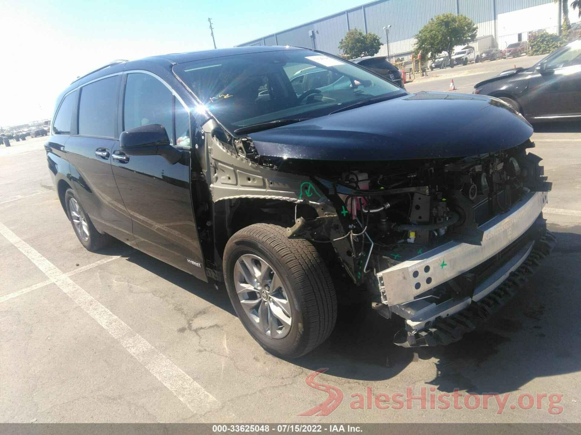 5TDJRKEC6MS030437 2021 TOYOTA SIENNA