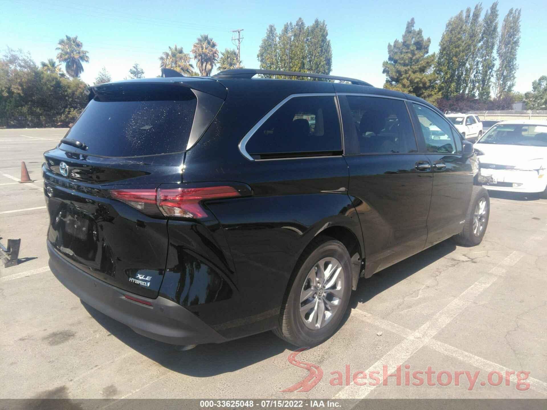 5TDJRKEC6MS030437 2021 TOYOTA SIENNA