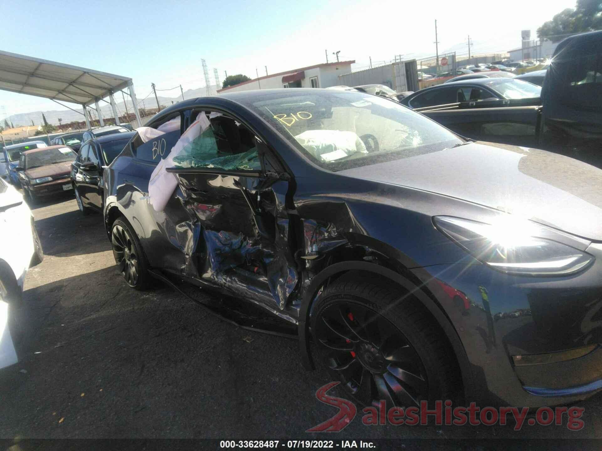 7SAYGDEF7NF491469 2022 TESLA MODEL Y