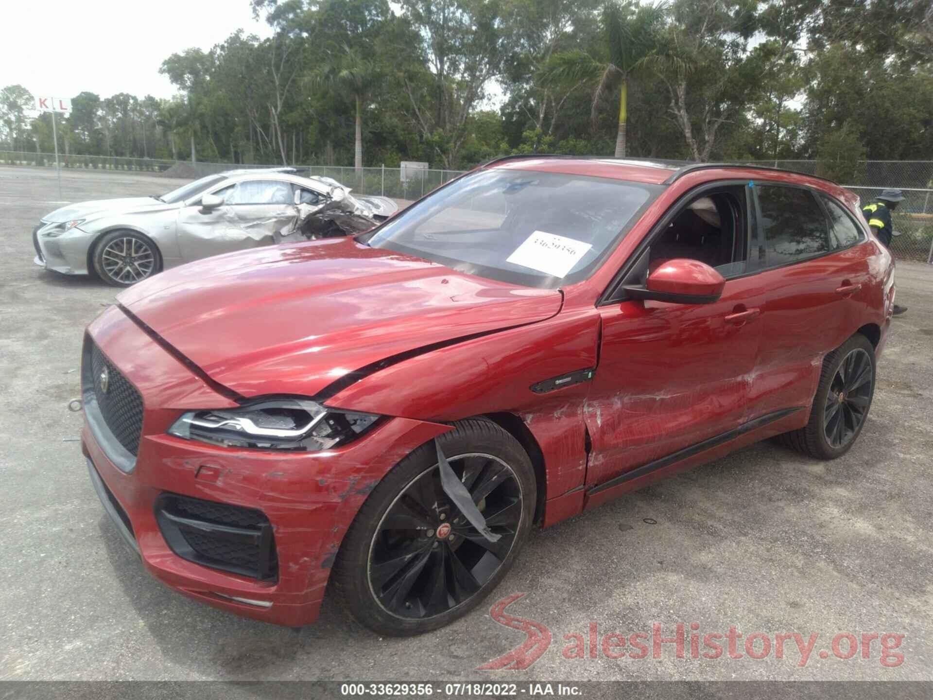 SADCL2GX7JA286920 2018 JAGUAR F-PACE