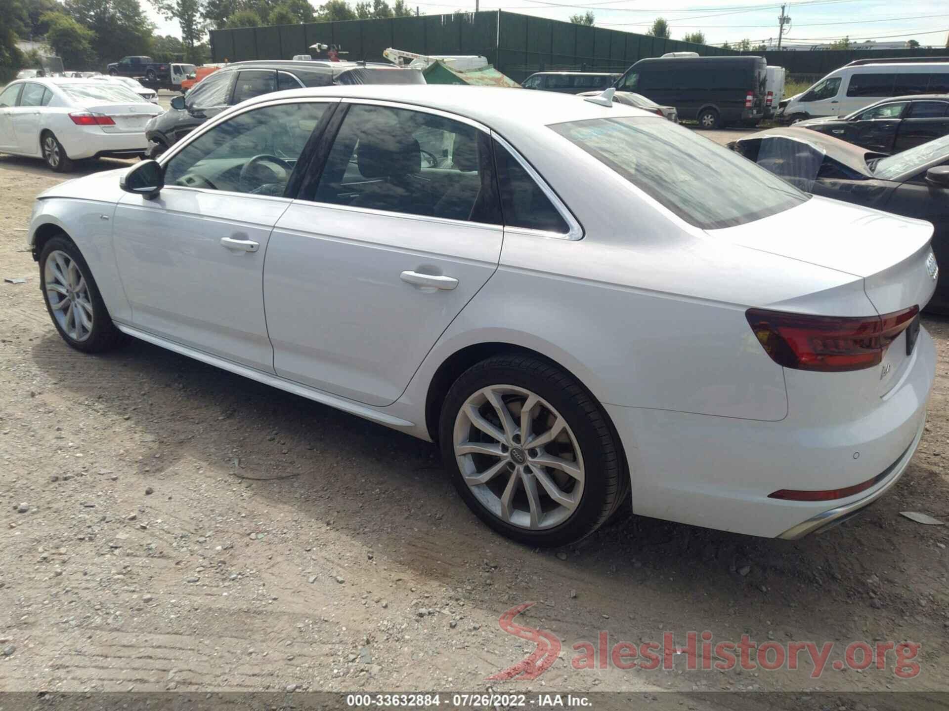 WAUENAF45KN006273 2019 AUDI A4