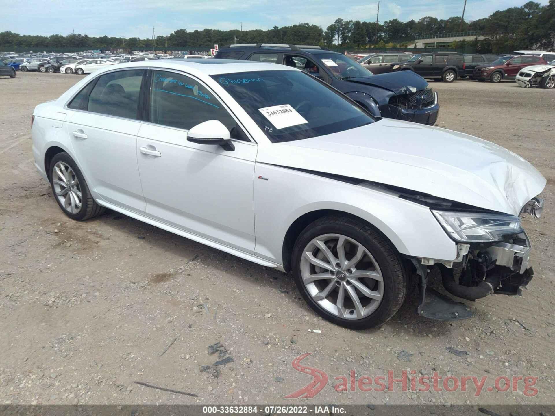 WAUENAF45KN006273 2019 AUDI A4